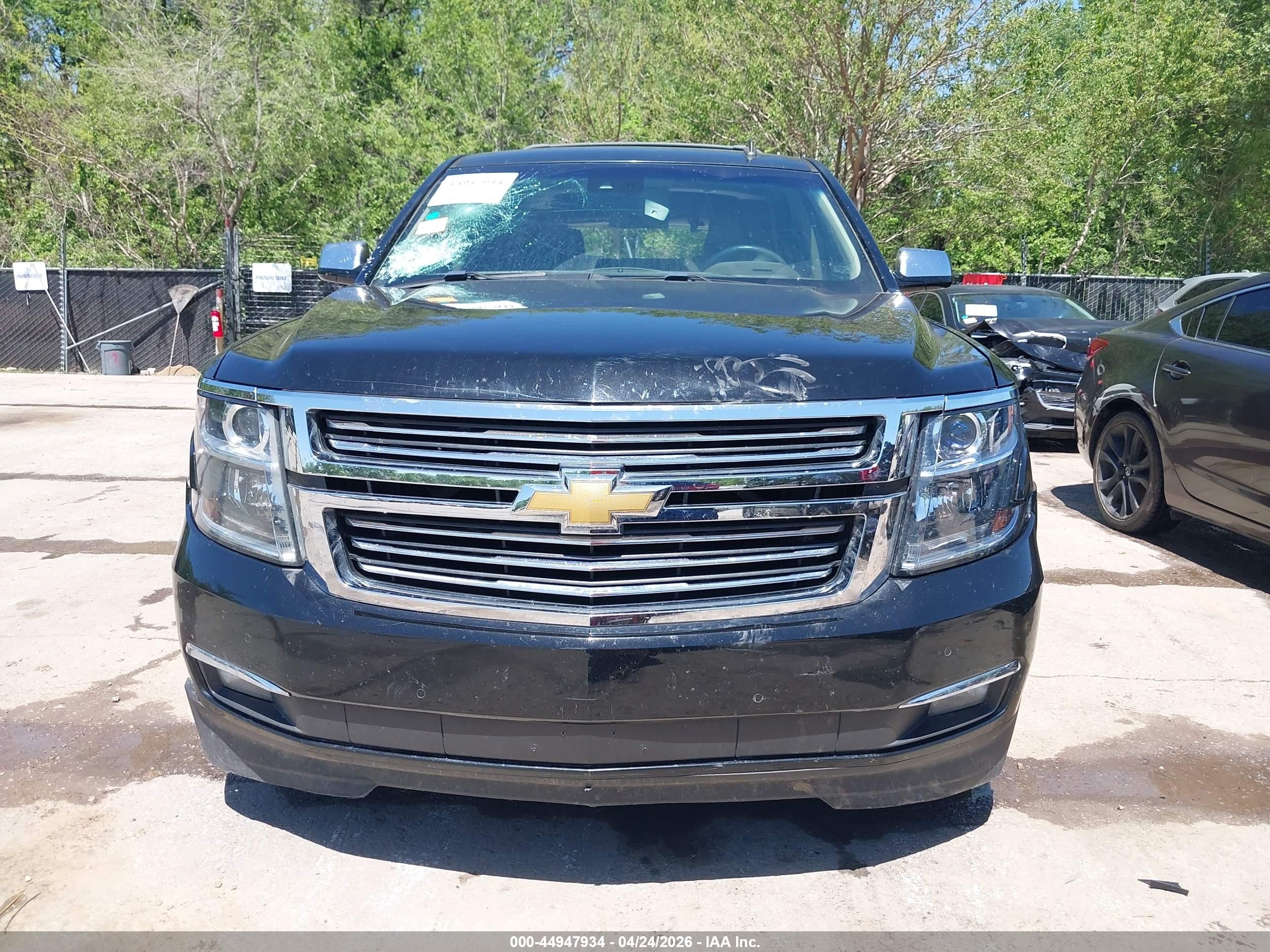 2015 Chevrolet Tahoe Ltz Black vin: 1GNSKCKC1FR100423