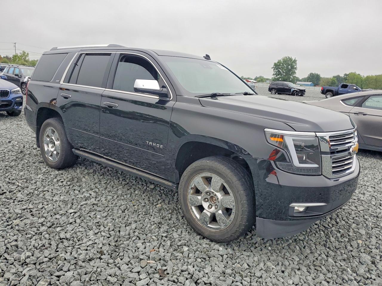 2015 Chevrolet Tahoe K1500 Ltz Black vin: 1GNSKCKC1FR105427
