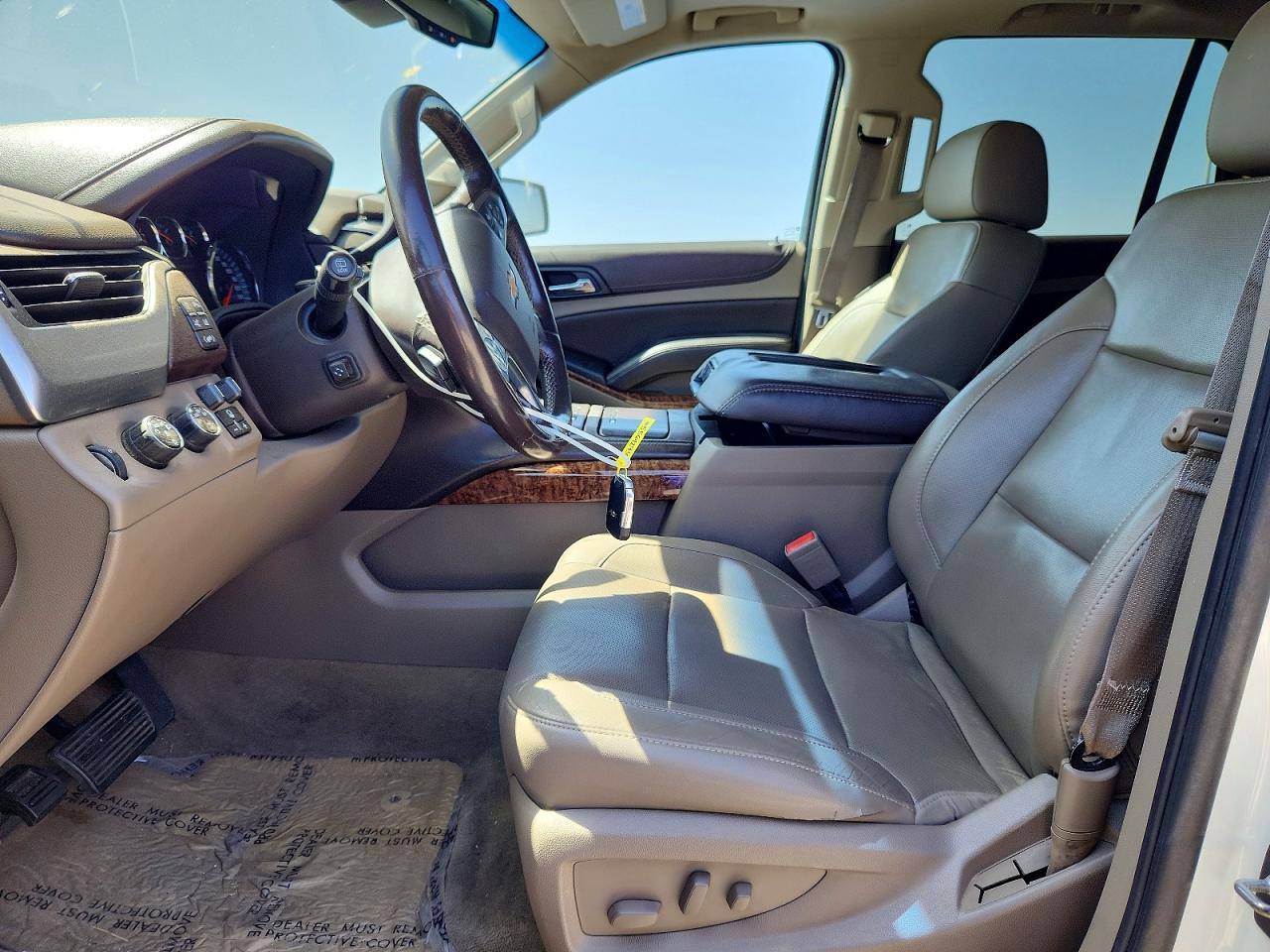 2015 Chevrolet Tahoe K1500 Ltz Beige vin: 1GNSKCKC1FR591706