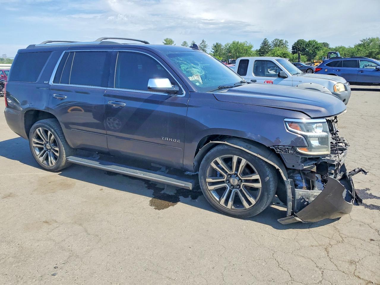 2015 Chevrolet Tahoe K1500 Ltz Charcoal vin: 1GNSKCKC1FR602140