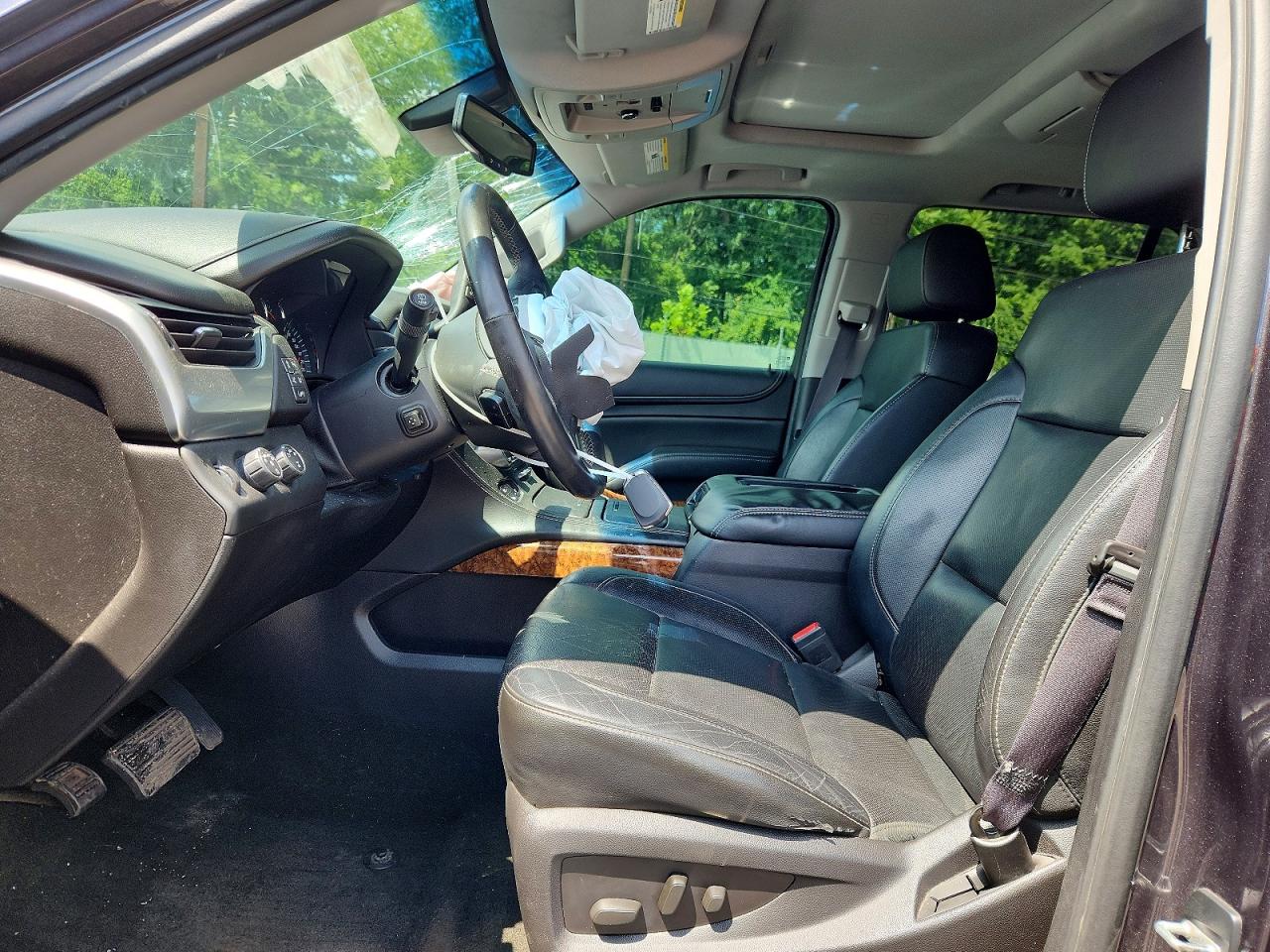 2015 Chevrolet Tahoe K1500 Ltz Gray vin: 1GNSKCKC1FR602140