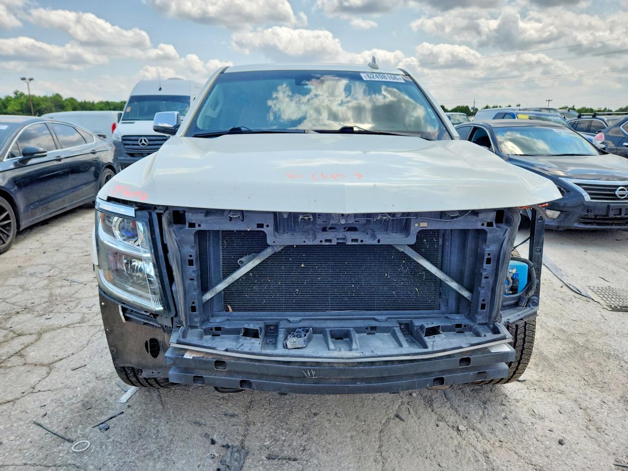 2015 Chevrolet Tahoe K1500 Ltz White vin: 1GNSKCKC1FR613316