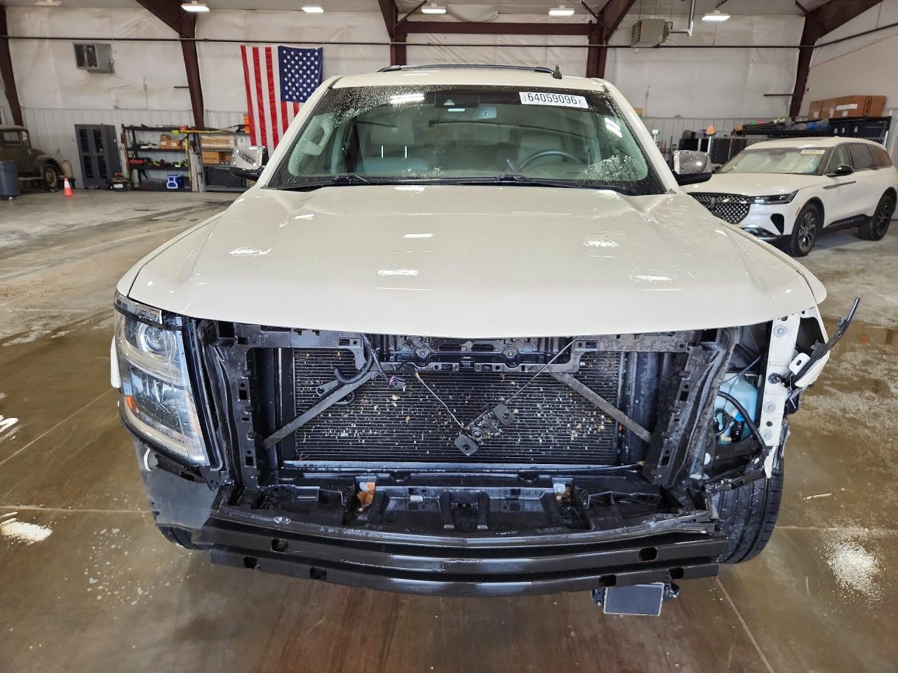 2015 Chevrolet Tahoe K1500 Ltz White vin: 1GNSKCKC2FR186504