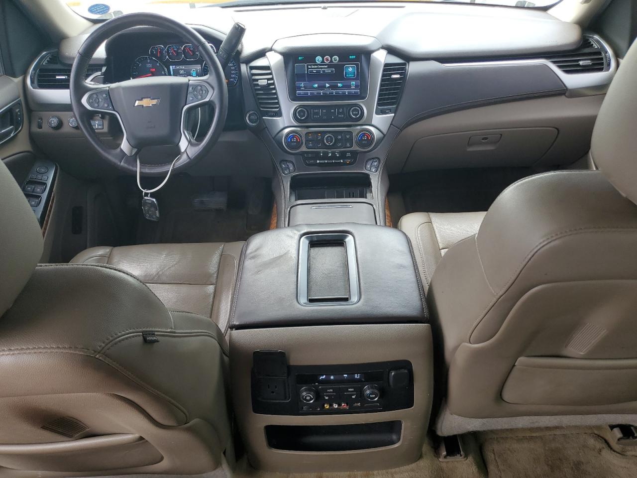 2015 Chevrolet Tahoe K1500 Ltz Beige vin: 1GNSKCKC2FR276316