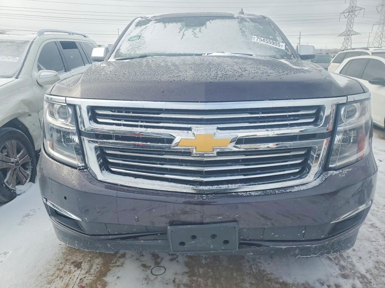 2015 Chevrolet Tahoe K1500 Ltz Gray vin: 1GNSKCKC3FR118034
