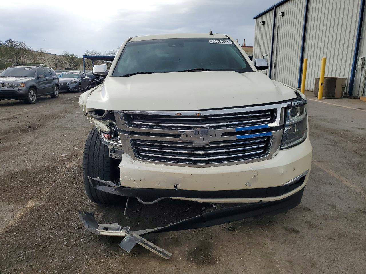 2015 Chevrolet Tahoe K1500 Ltz White vin: 1GNSKCKC3FR146108