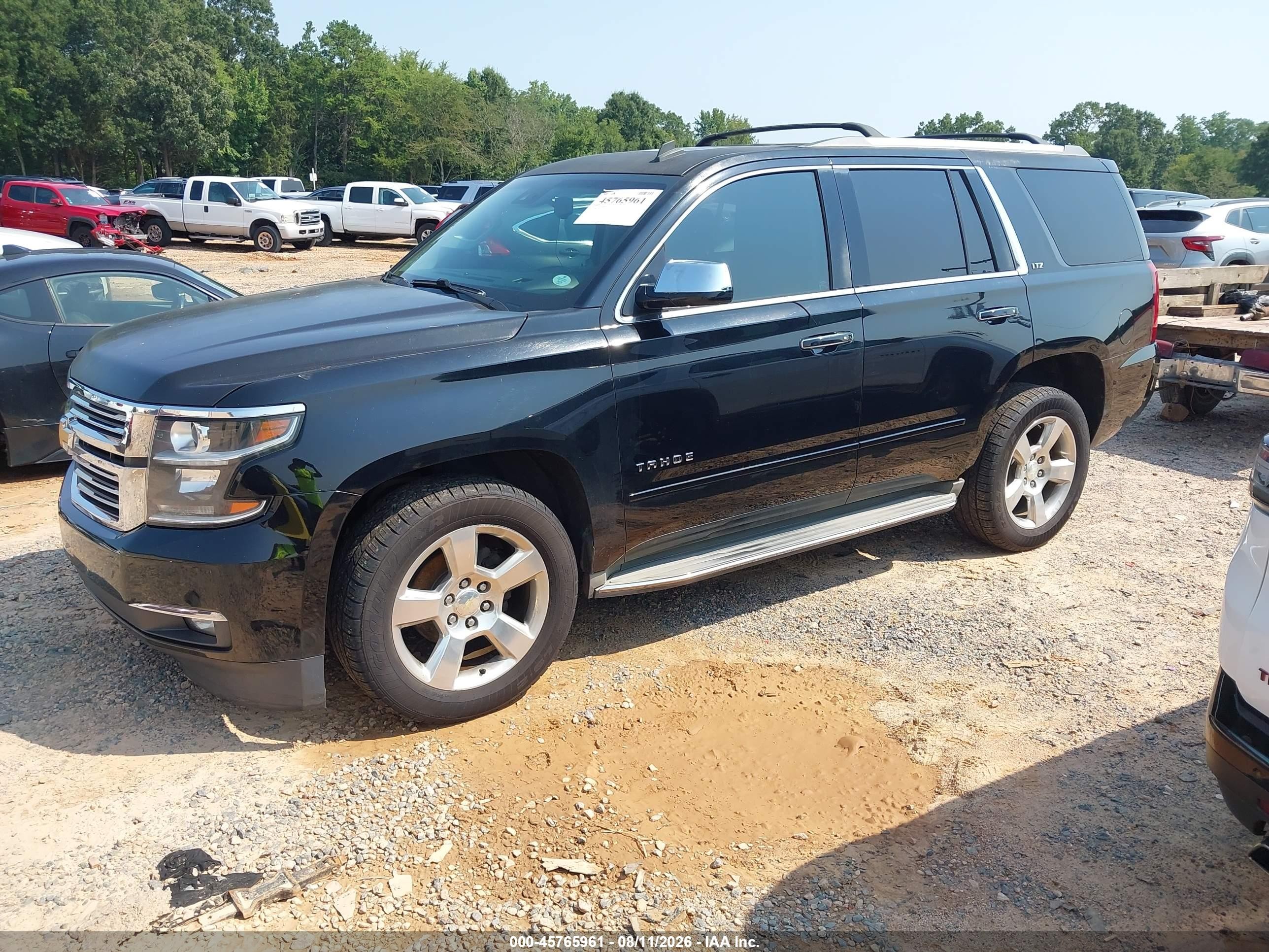 2015 Chevrolet Tahoe Ltz Black vin: 1GNSKCKC4FR243561