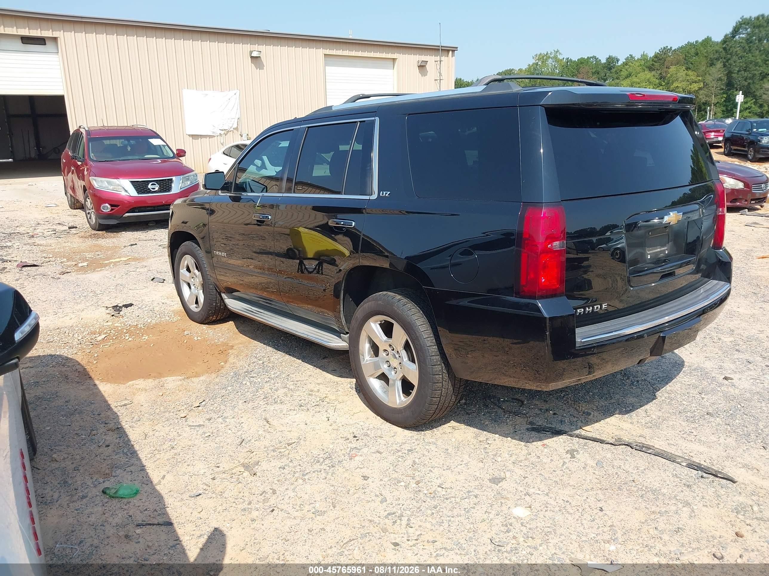 2015 Chevrolet Tahoe Ltz Black vin: 1GNSKCKC4FR243561
