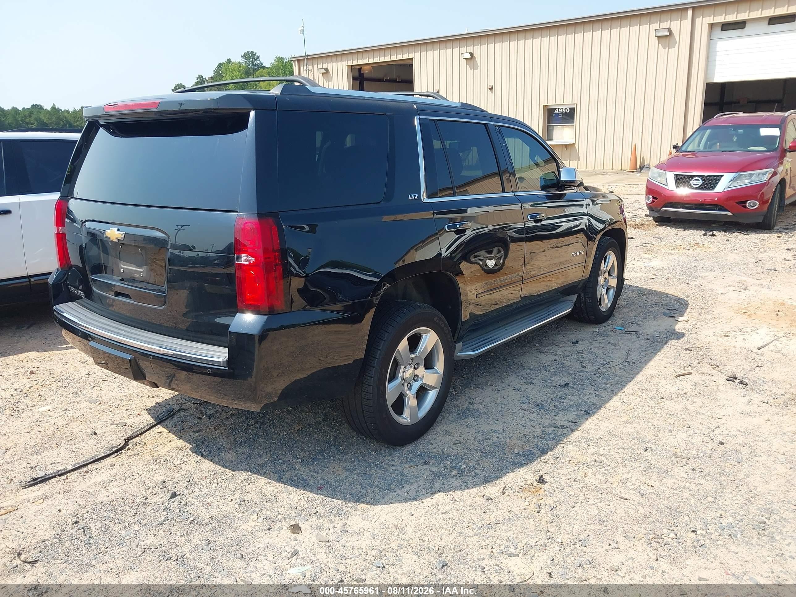2015 Chevrolet Tahoe Ltz Black vin: 1GNSKCKC4FR243561