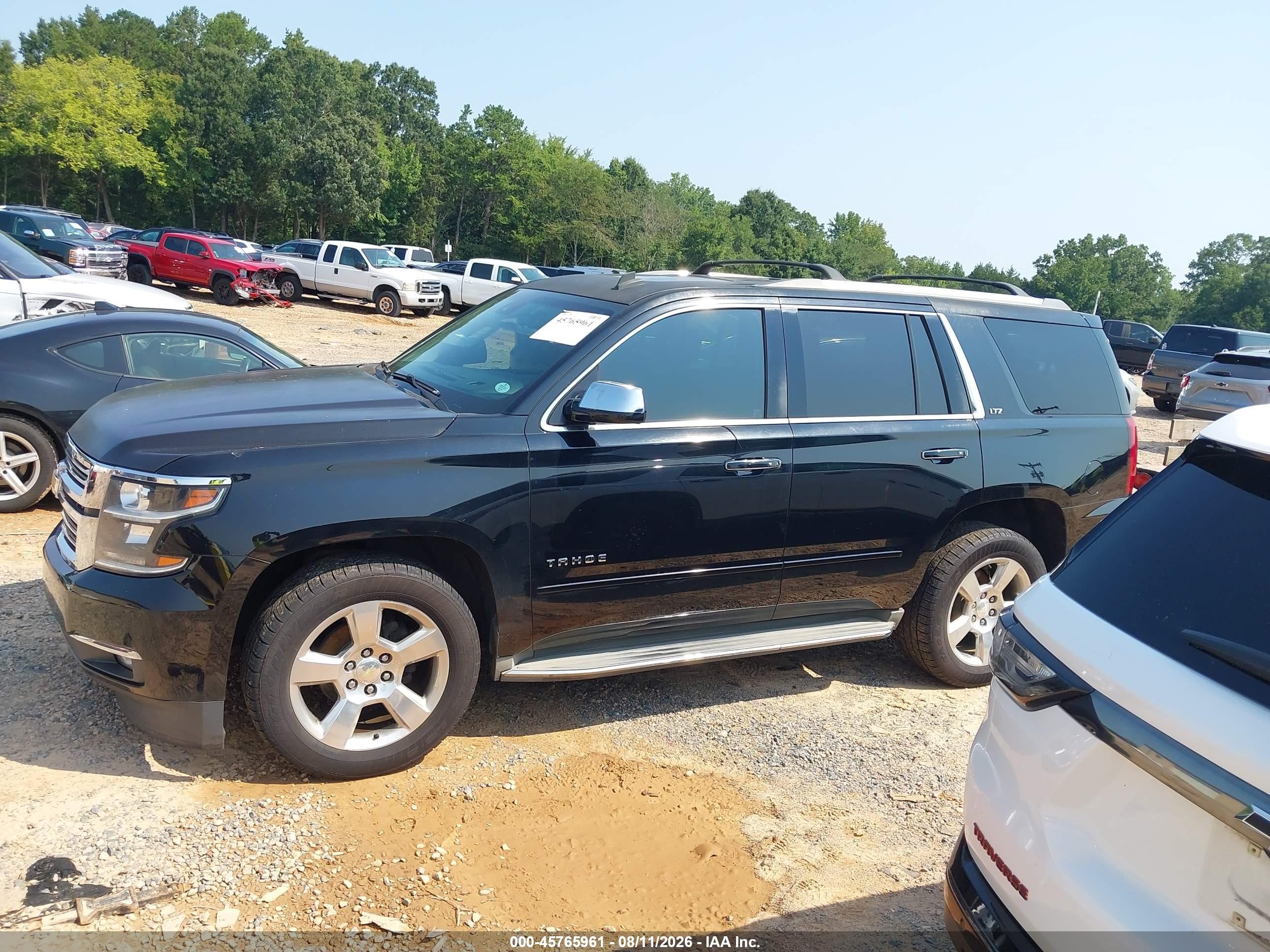 2015 Chevrolet Tahoe Ltz Black vin: 1GNSKCKC4FR243561