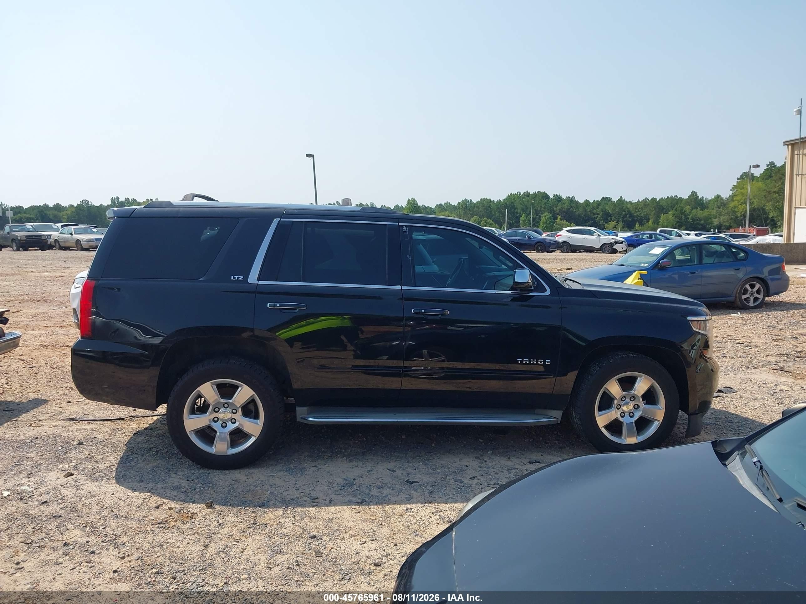 2015 Chevrolet Tahoe Ltz Black vin: 1GNSKCKC4FR243561