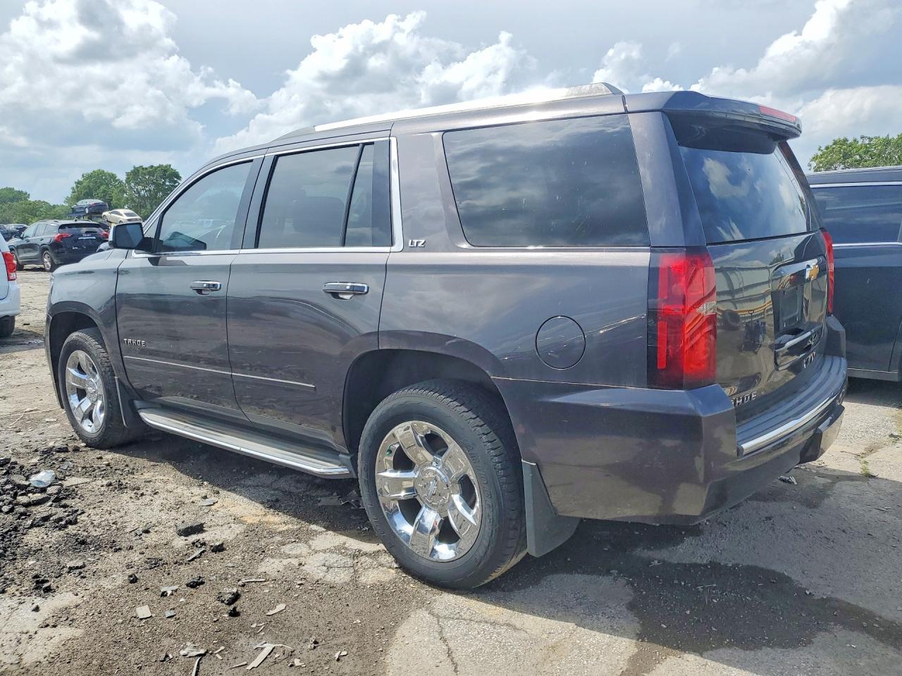 2015 Chevrolet Tahoe K1500 Ltz Gray vin: 1GNSKCKC4FR245066