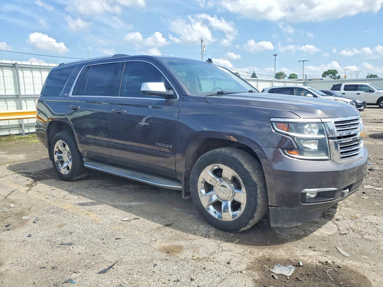 2015 Chevrolet Tahoe K1500 Ltz Gray vin: 1GNSKCKC4FR245066