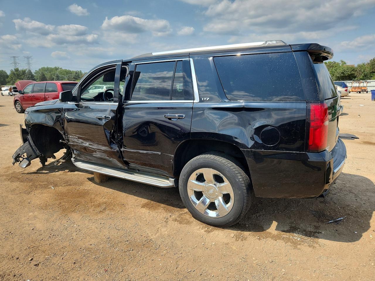 2015 Chevrolet Tahoe K1500 Ltz Black vin: 1GNSKCKC5FR104040