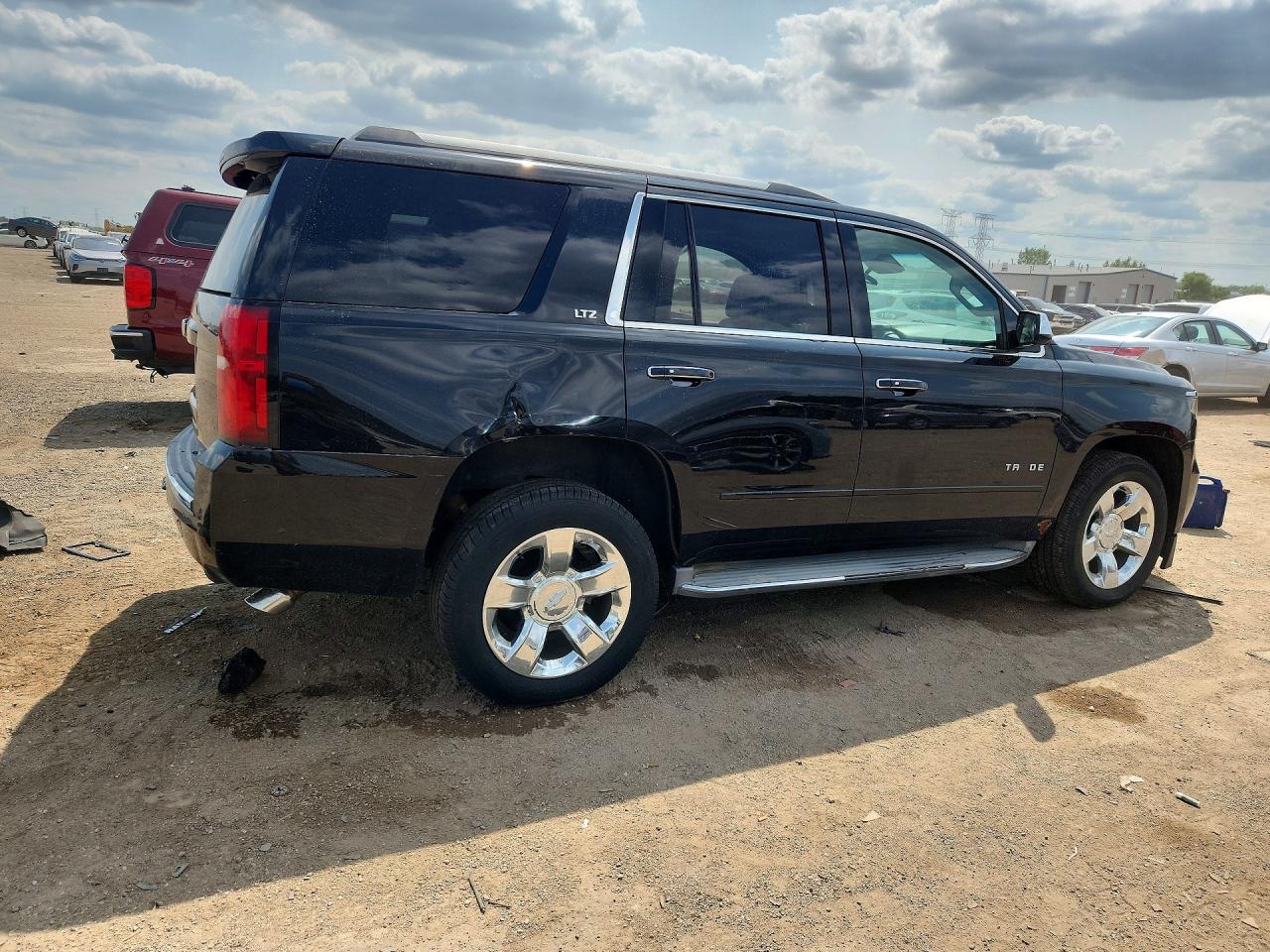 2015 Chevrolet Tahoe K1500 Ltz Black vin: 1GNSKCKC5FR104040