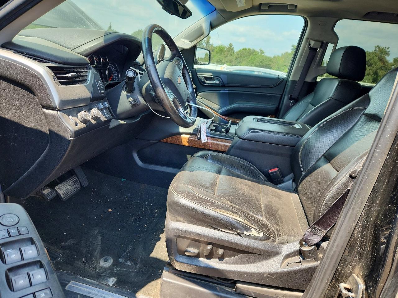 2015 Chevrolet Tahoe K1500 Ltz Black vin: 1GNSKCKC5FR104040