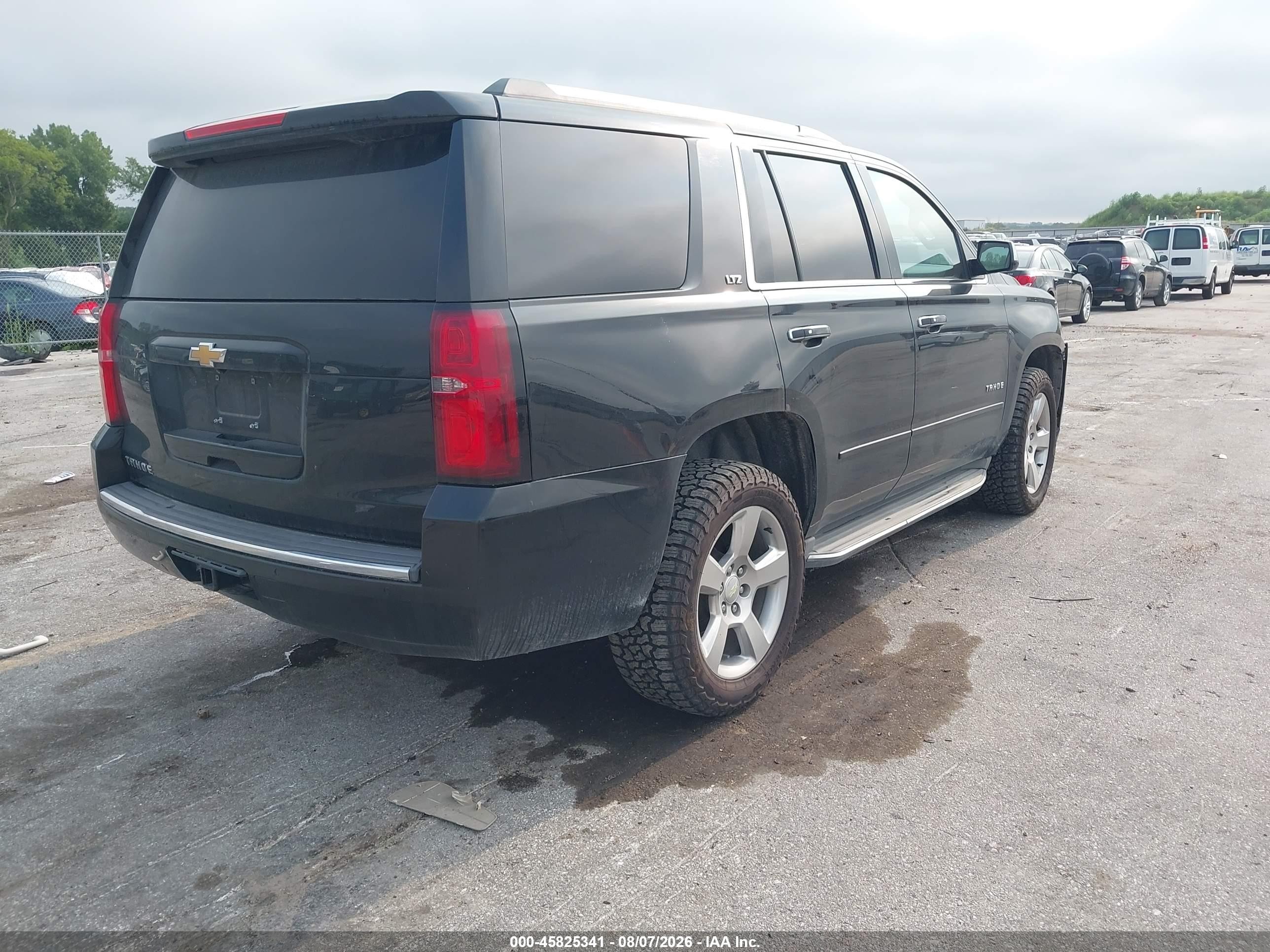 2015 Chevrolet Tahoe Ltz Black vin: 1GNSKCKC5FR133814