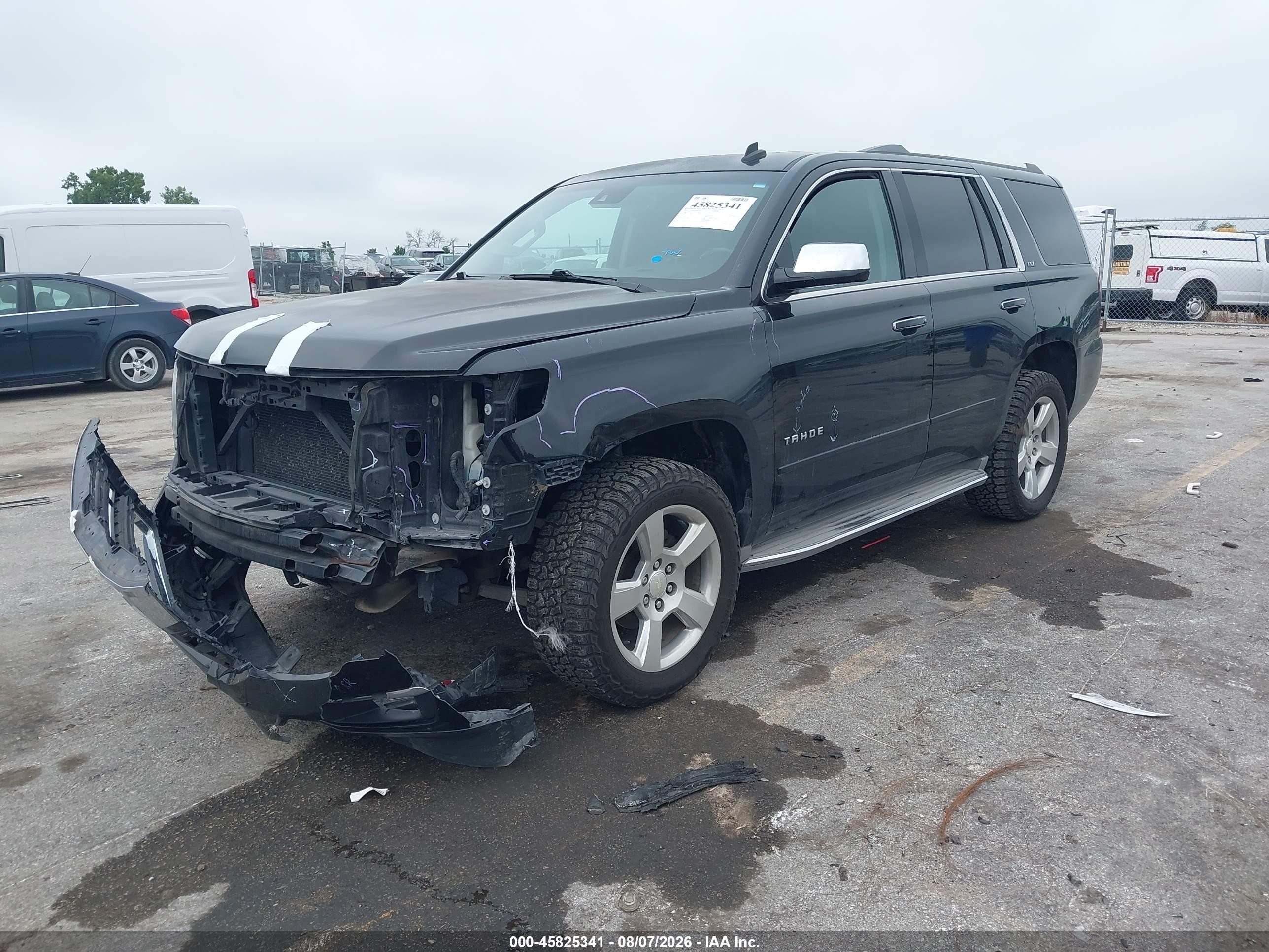 2015 Chevrolet Tahoe Ltz Black vin: 1GNSKCKC5FR133814