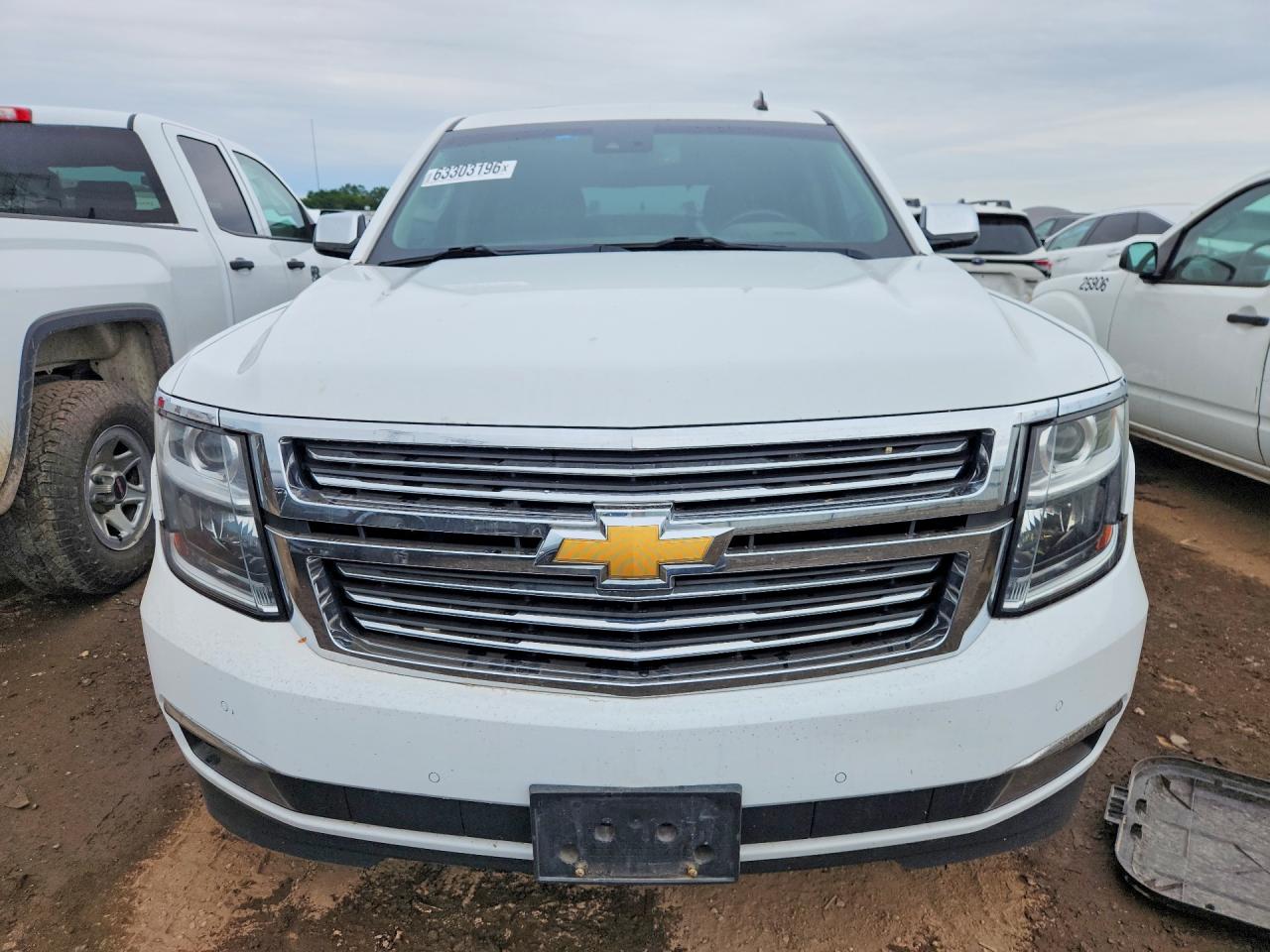 2015 Chevrolet Tahoe K1500 Ltz White vin: 1GNSKCKC5FR148345