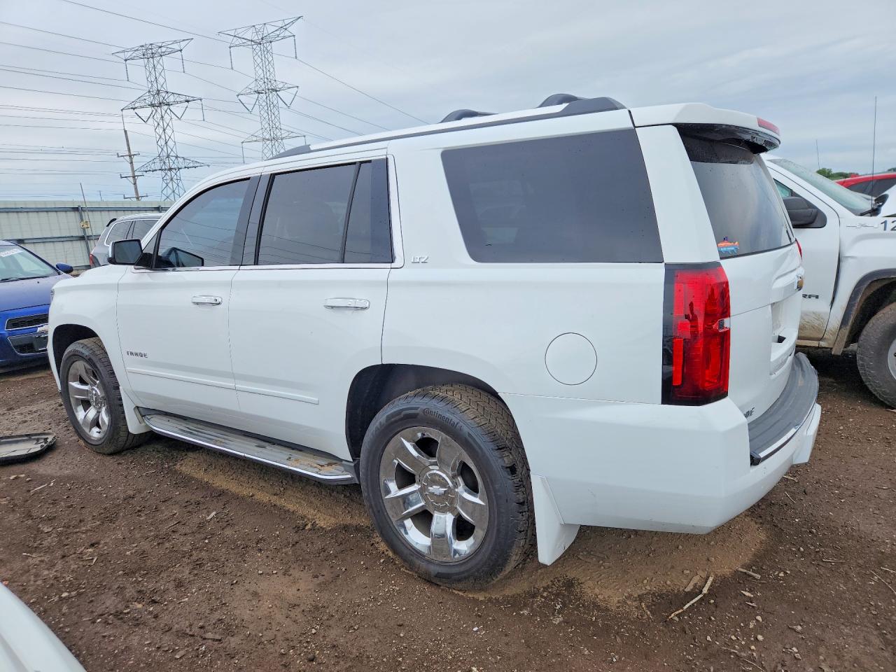 2015 Chevrolet Tahoe K1500 Ltz White vin: 1GNSKCKC5FR148345