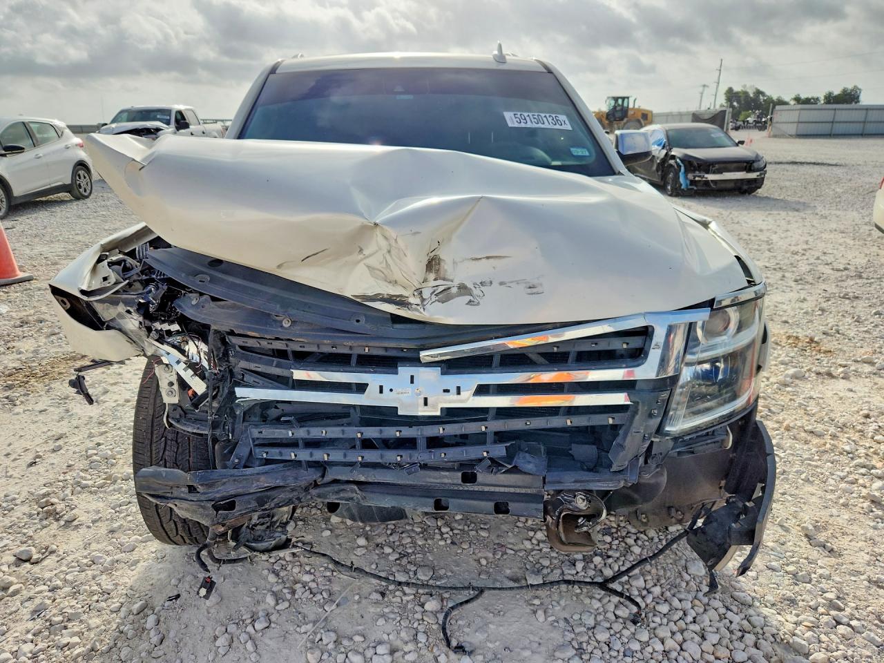 2015 Chevrolet Tahoe K1500 Ltz White vin: 1GNSKCKC5FR679139