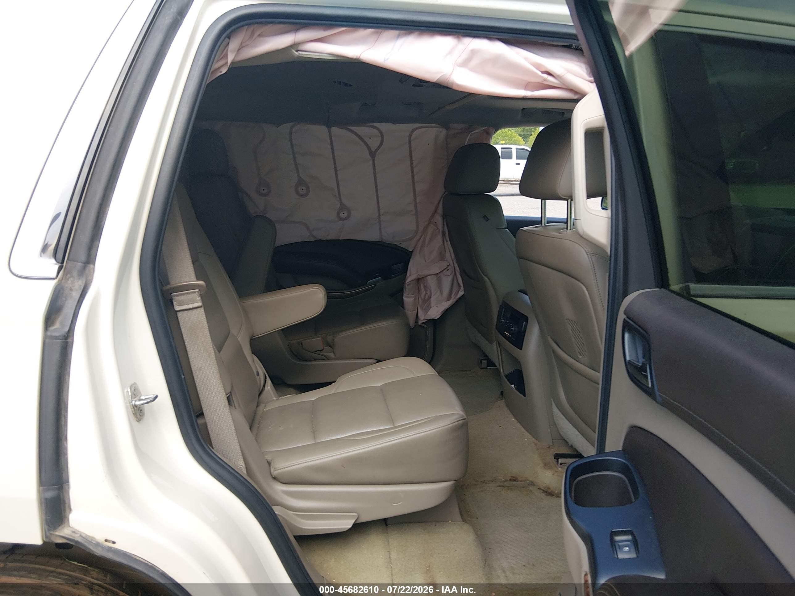 2015 Chevrolet Tahoe Ltz Белый vin: 1GNSKCKC5FR711569