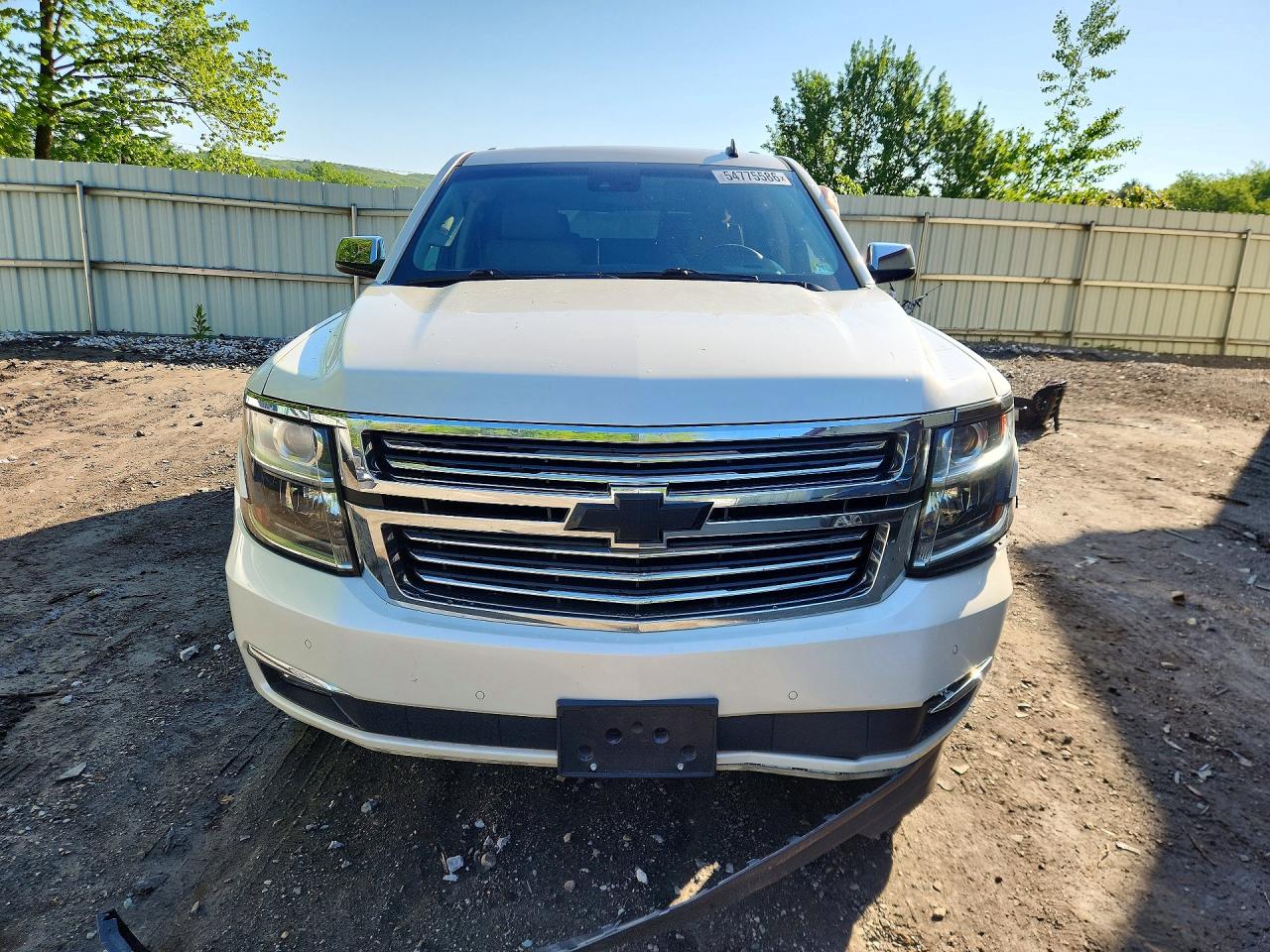 2015 Chevrolet Tahoe K1500 Ltz White vin: 1GNSKCKC6FR112891