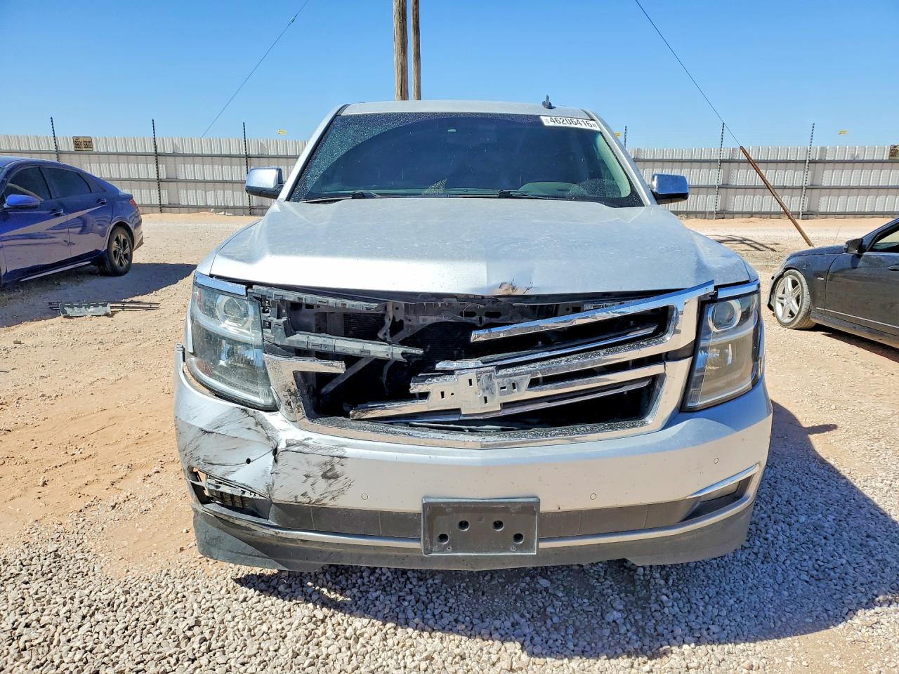 2015 Chevrolet Tahoe K1500 Ltz Silver vin: 1GNSKCKC6FR144871