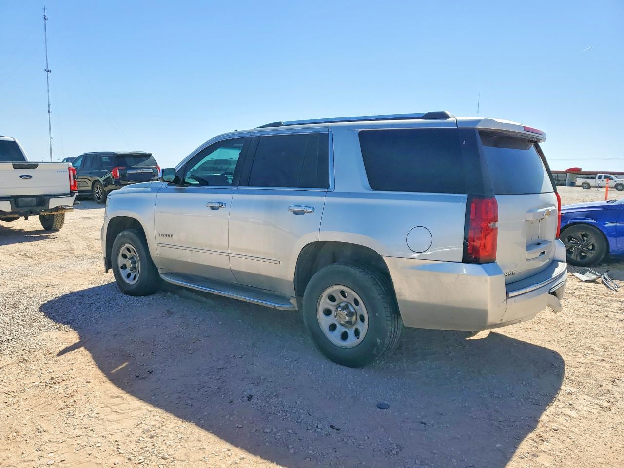 2015 Chevrolet Tahoe K1500 Ltz Silver vin: 1GNSKCKC6FR144871