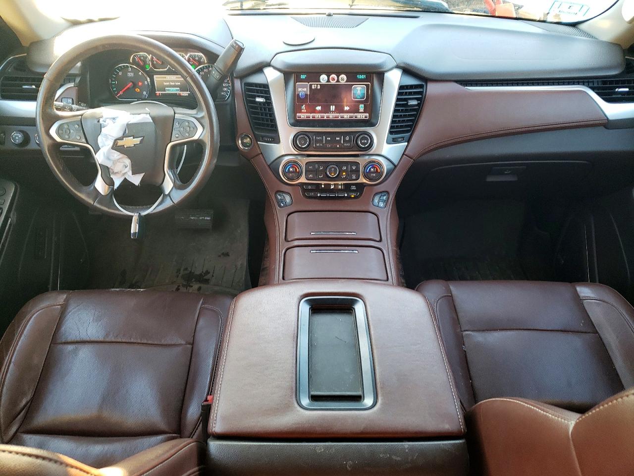 2015 Chevrolet Tahoe K1500 Ltz White vin: 1GNSKCKC6FR159077