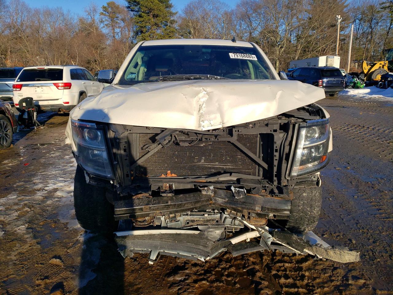 2015 Chevrolet Tahoe K1500 Ltz White vin: 1GNSKCKC6FR159077