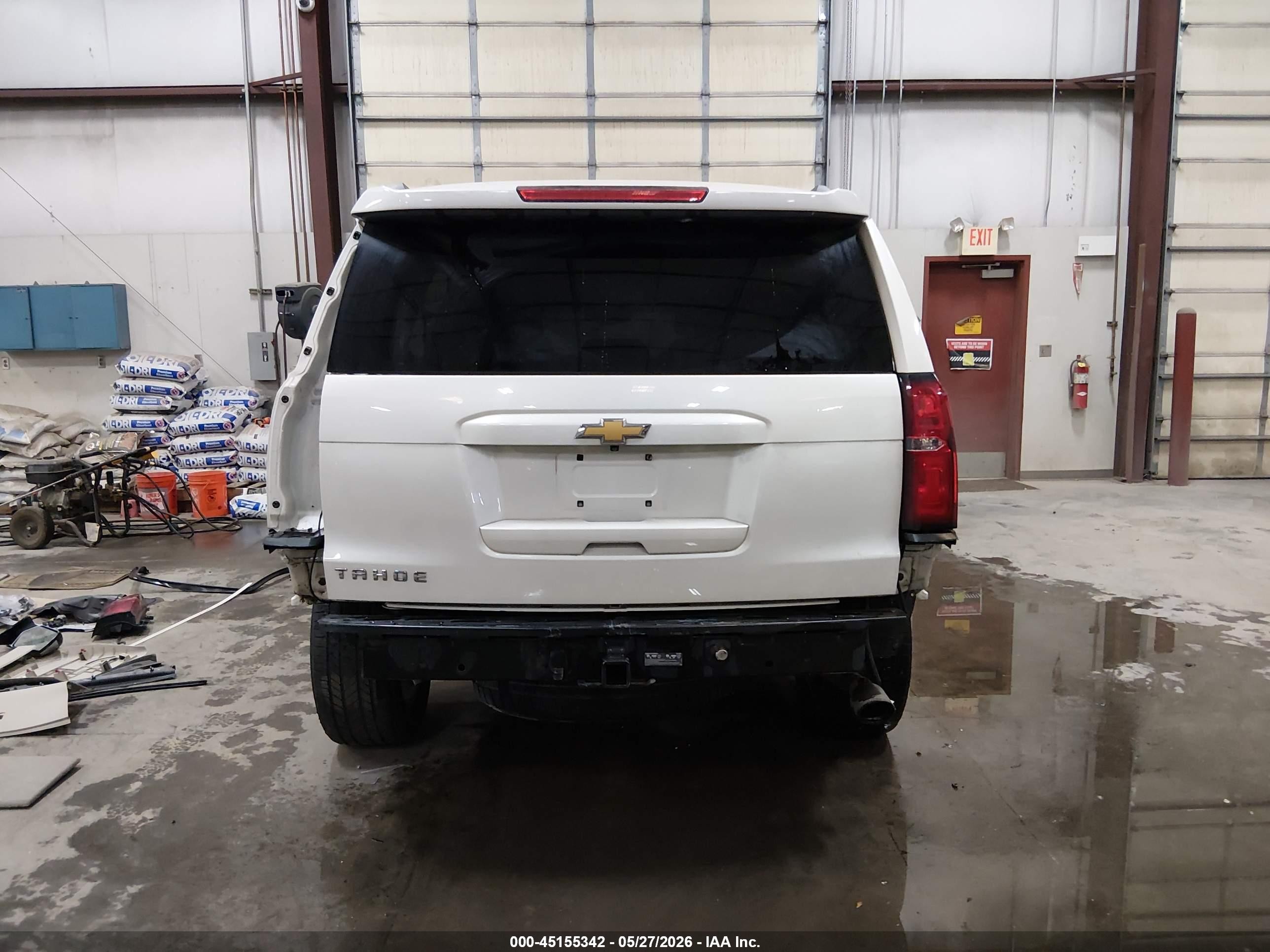 2015 Chevrolet Tahoe Ltz White vin: 1GNSKCKC6FR180981