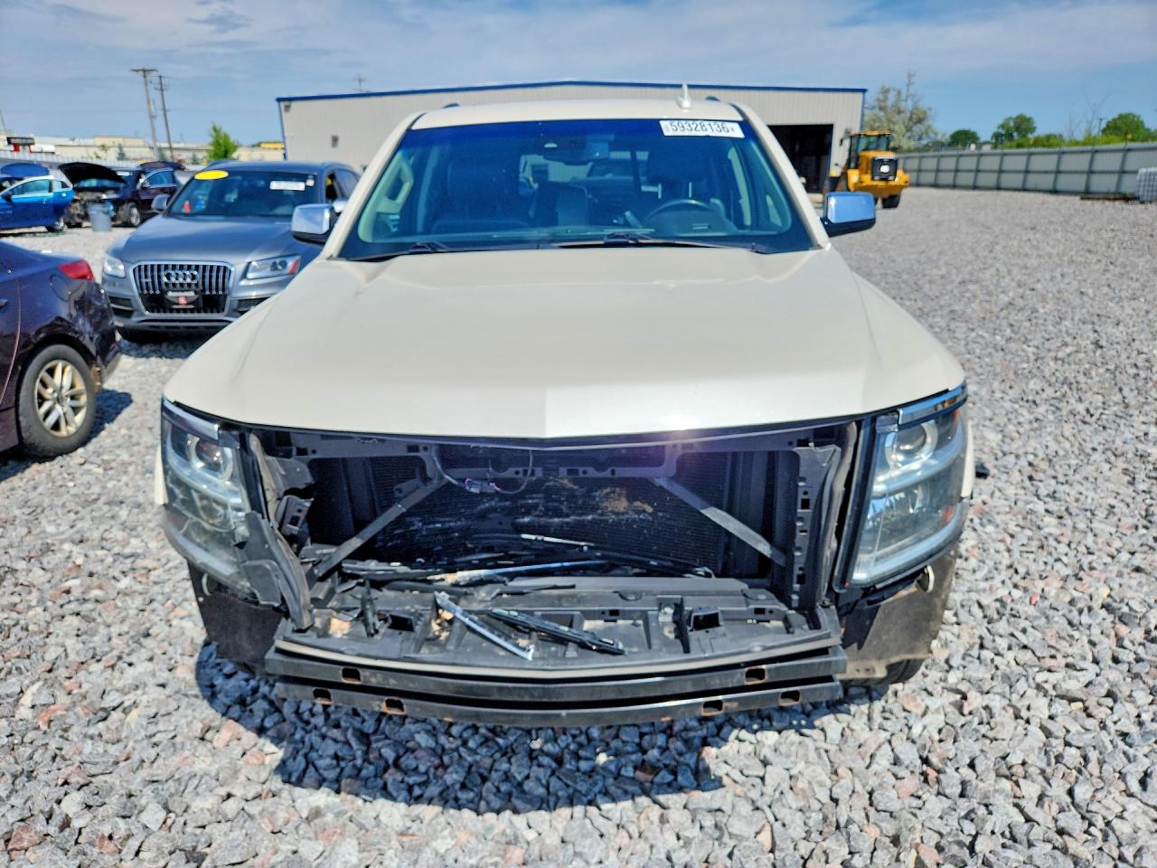 2015 Chevrolet Tahoe K1500 Ltz White vin: 1GNSKCKC6FR527922