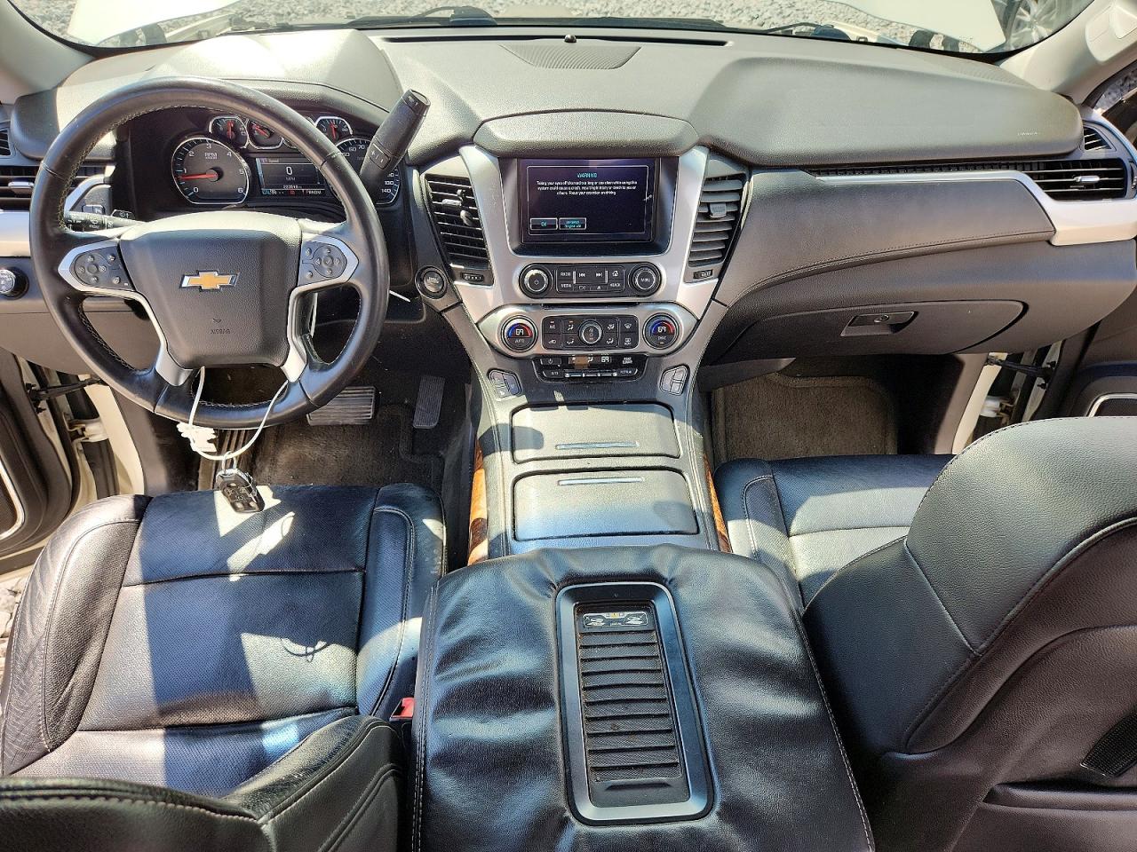 2015 Chevrolet Tahoe K1500 Ltz White vin: 1GNSKCKC6FR527922