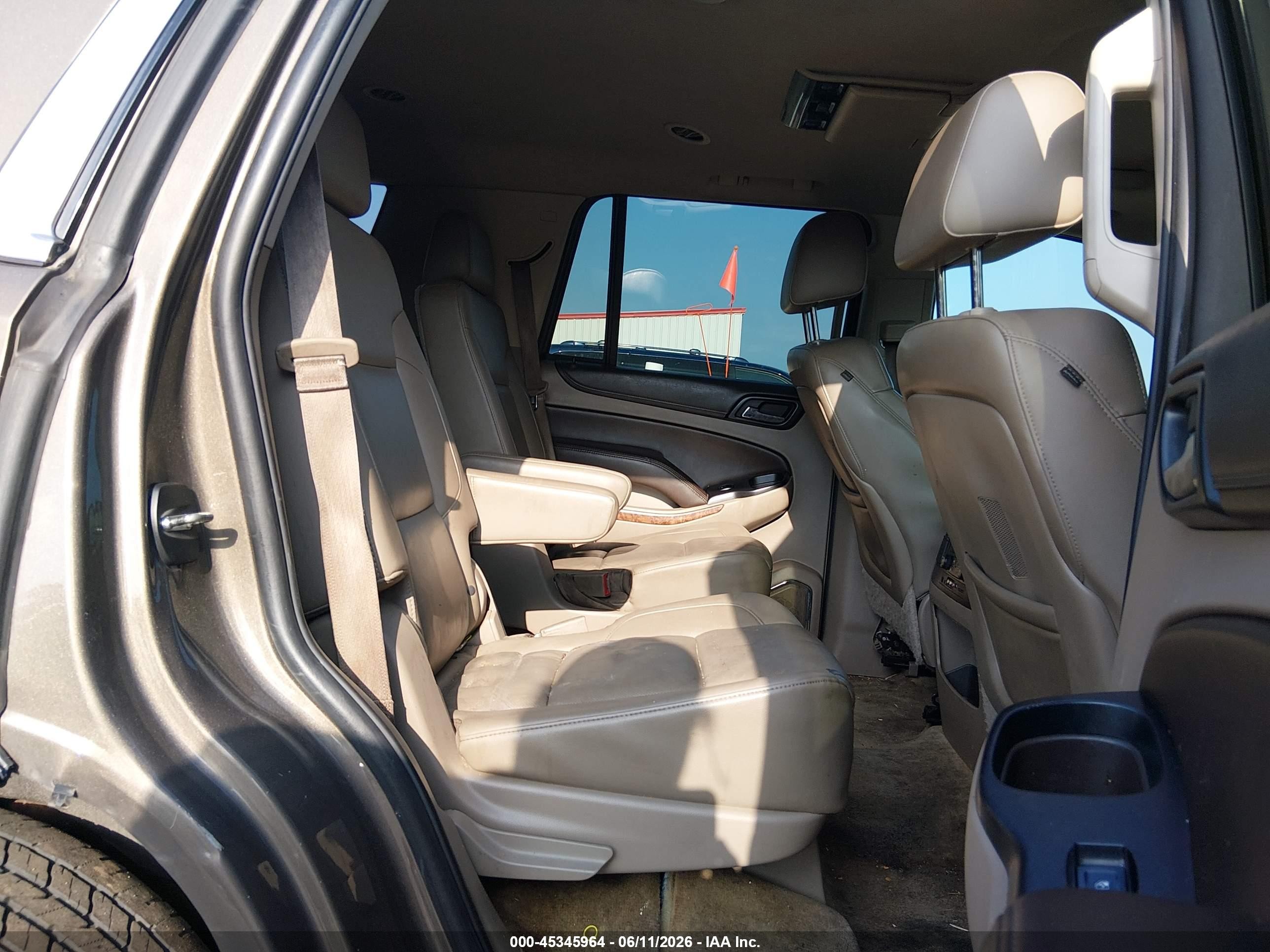2015 Chevrolet Tahoe Ltz Gray vin: 1GNSKCKC6FR673883