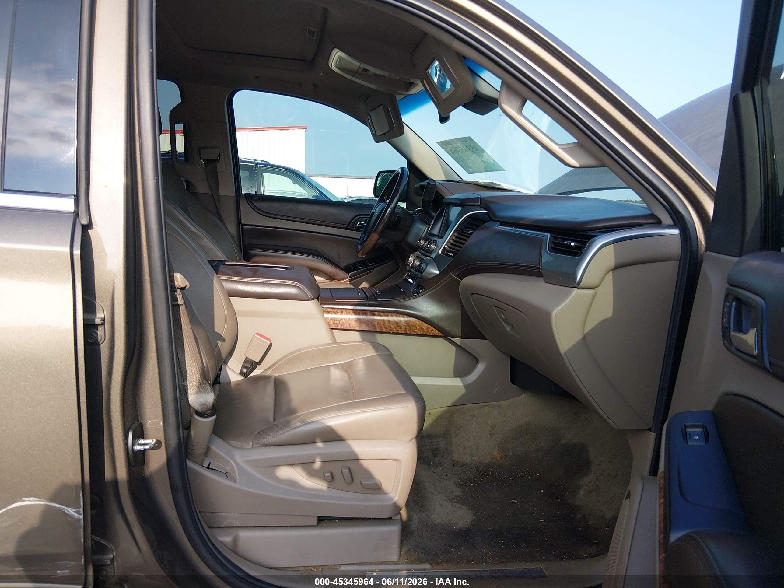 2015 Chevrolet Tahoe Ltz Gray vin: 1GNSKCKC6FR673883