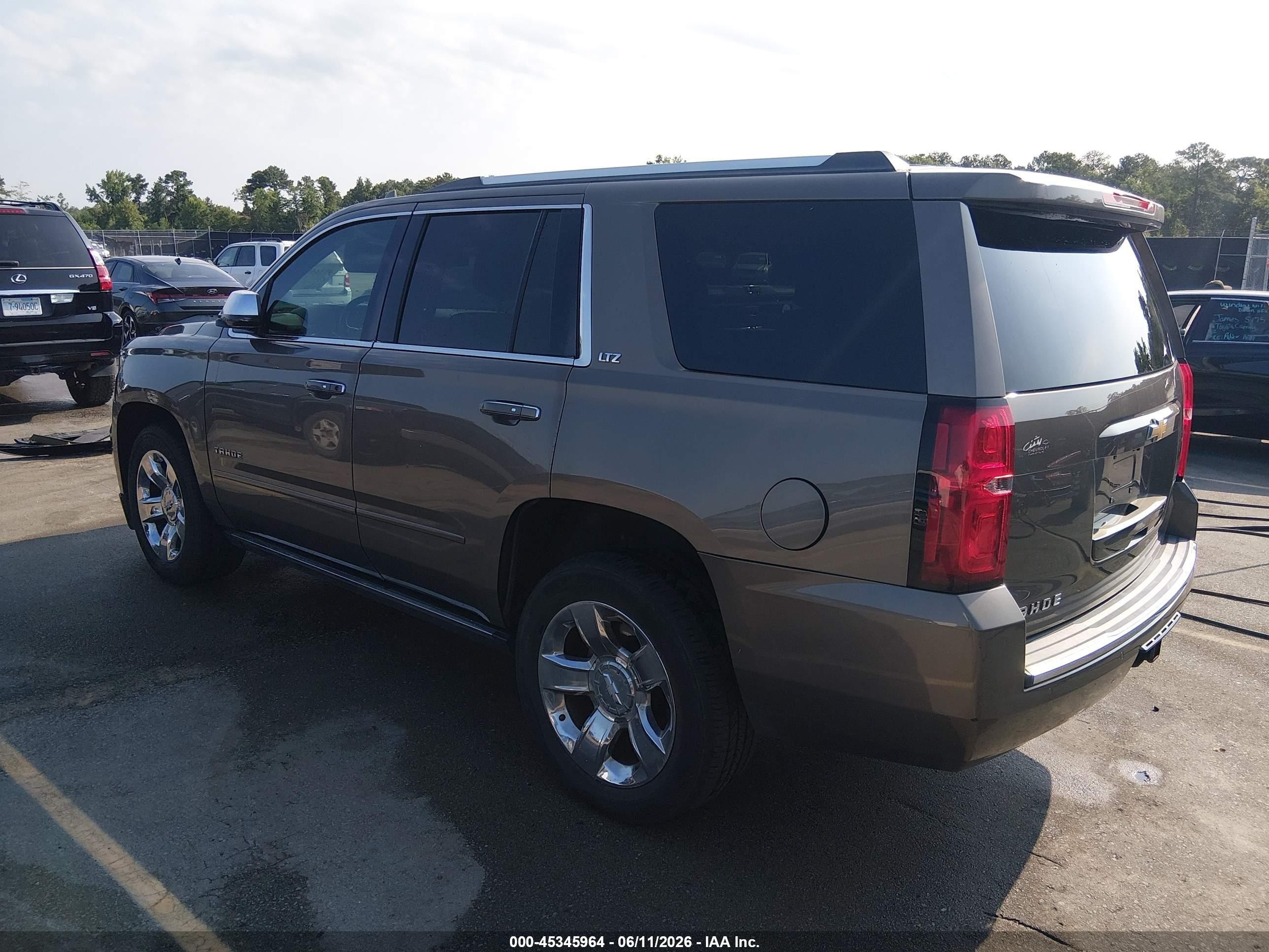 2015 Chevrolet Tahoe Ltz Gray vin: 1GNSKCKC6FR673883