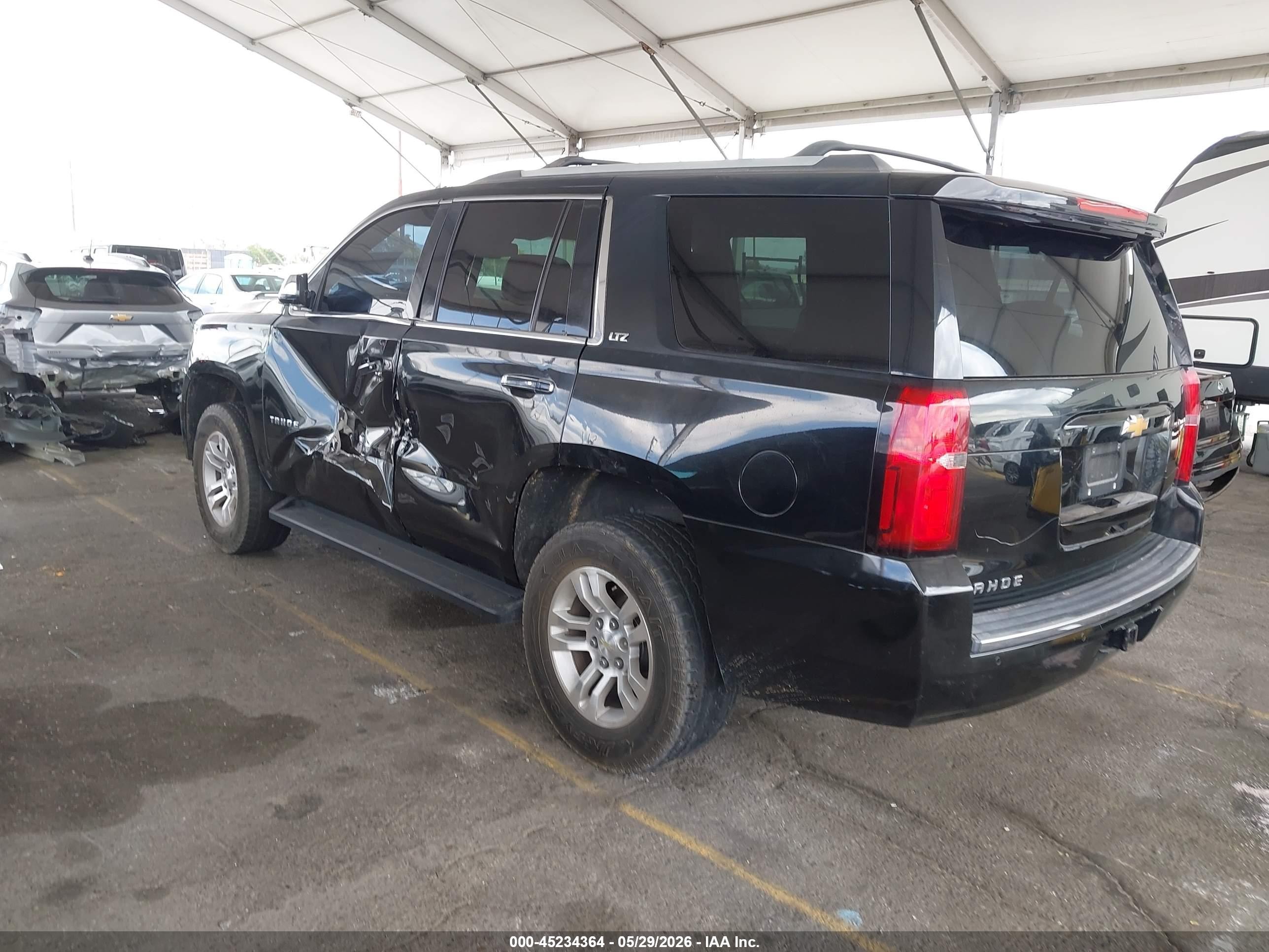 2015 Chevrolet Tahoe Ltz Black vin: 1GNSKCKC7FR102354
