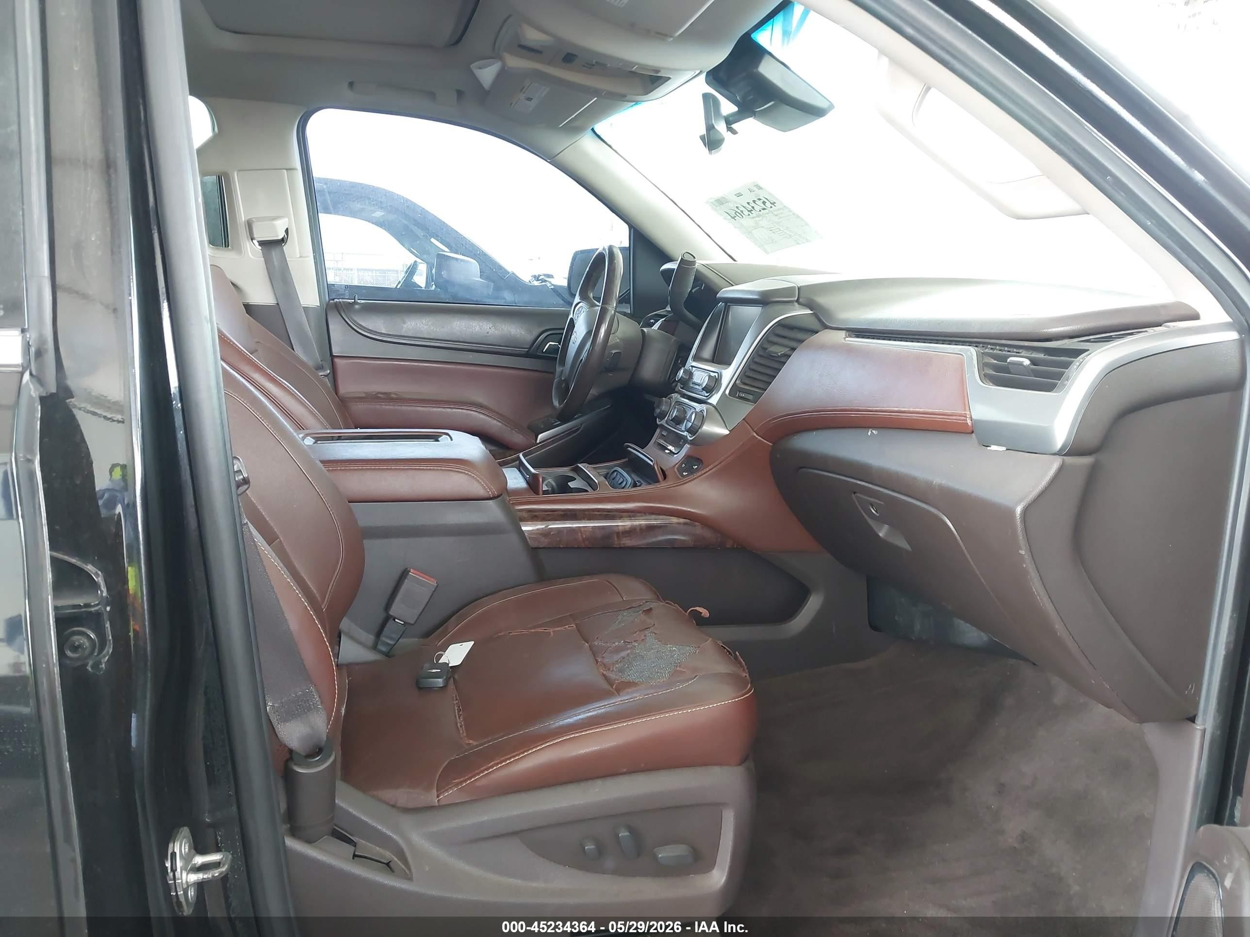 2015 Chevrolet Tahoe Ltz Black vin: 1GNSKCKC7FR102354