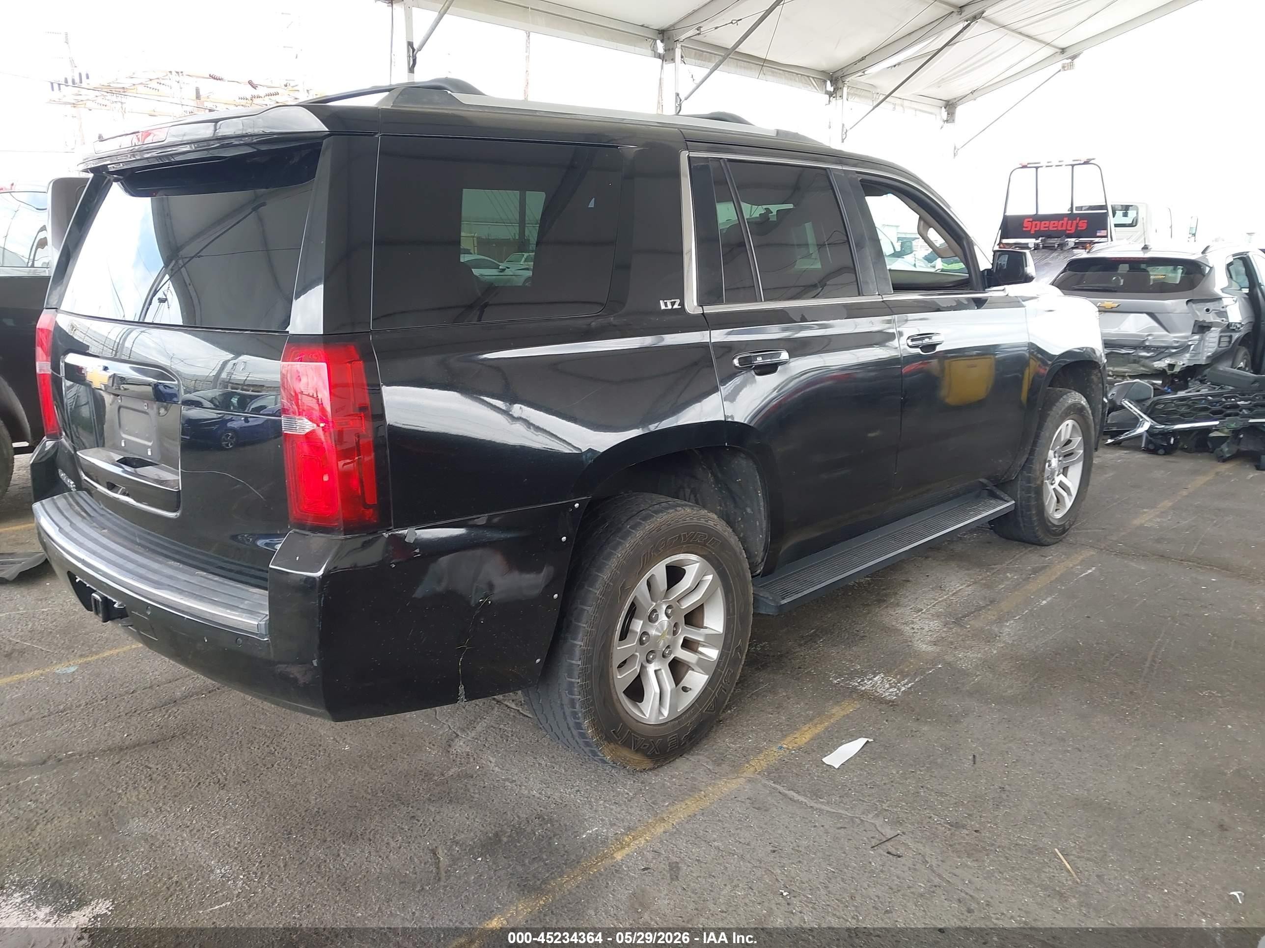 2015 Chevrolet Tahoe Ltz Black vin: 1GNSKCKC7FR102354