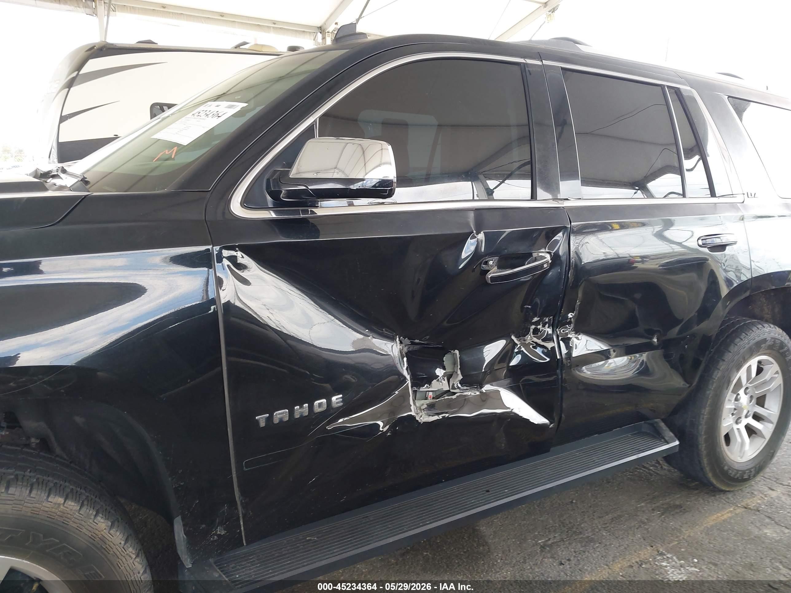 2015 Chevrolet Tahoe Ltz Black vin: 1GNSKCKC7FR102354