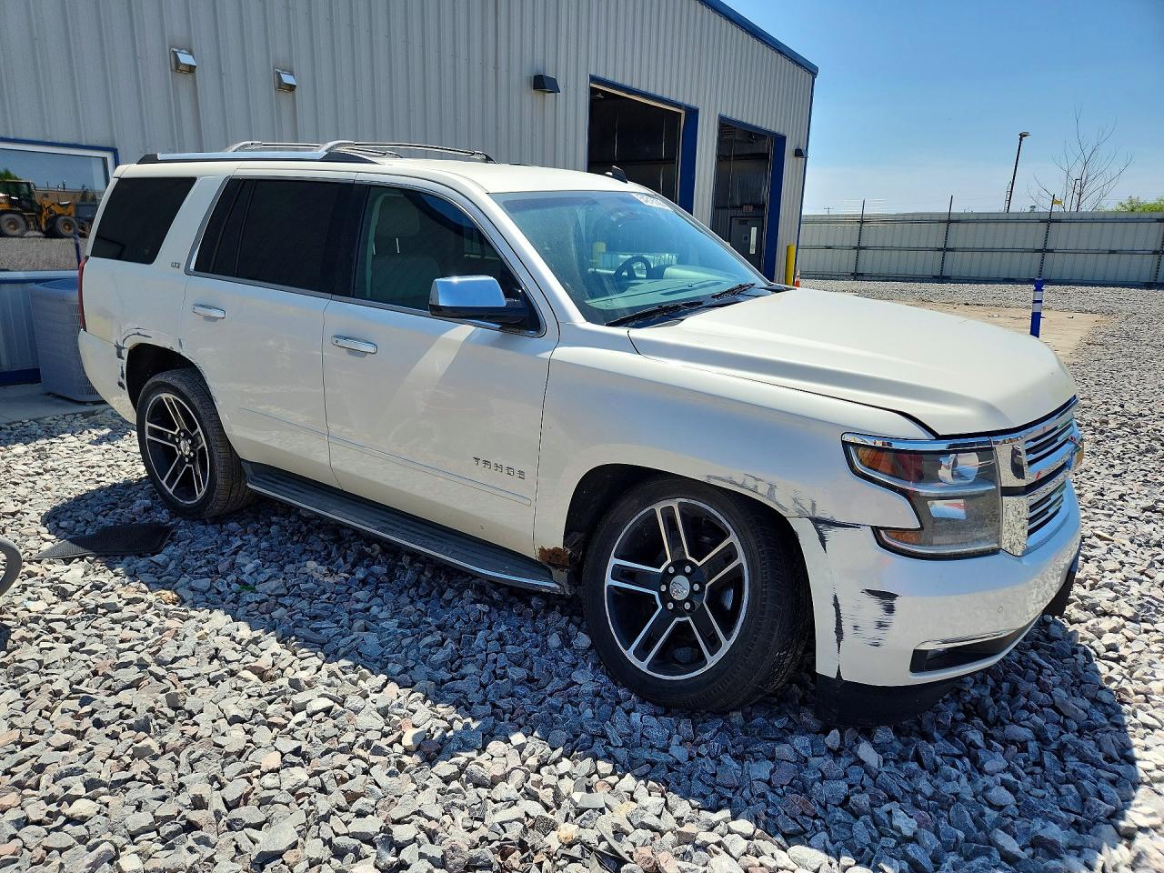 2015 Chevrolet Tahoe K1500 Ltz White vin: 1GNSKCKC7FR157130