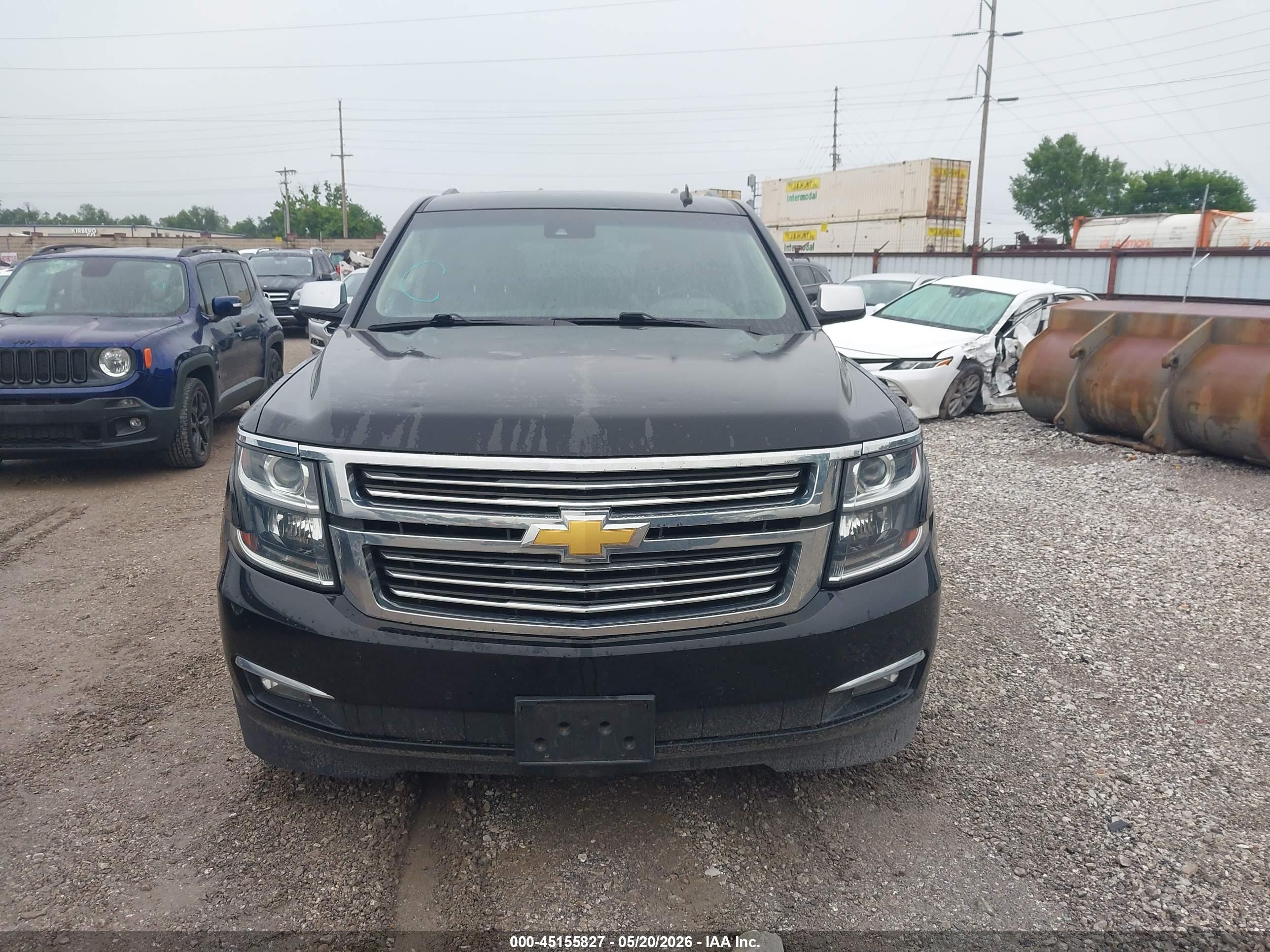 2015 Chevrolet Tahoe Ltz Black vin: 1GNSKCKC7FR280457