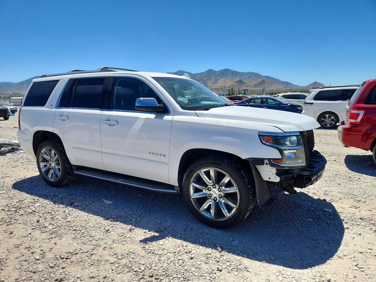 2015 Chevrolet Tahoe K1500 Ltz Белый vin: 1GNSKCKC7FR538122