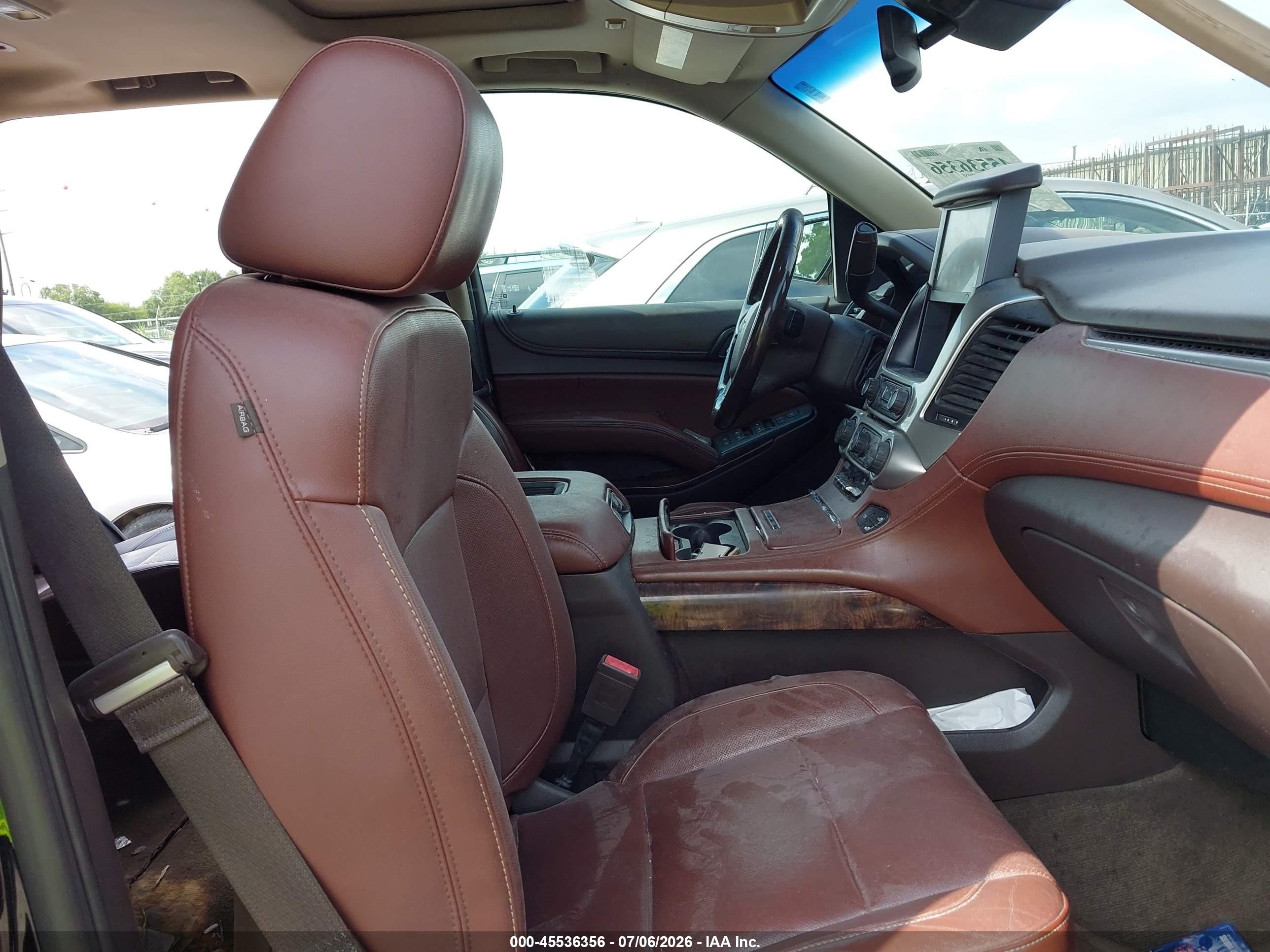 2015 Chevrolet Tahoe Ltz Black vin: 1GNSKCKC7FR626166