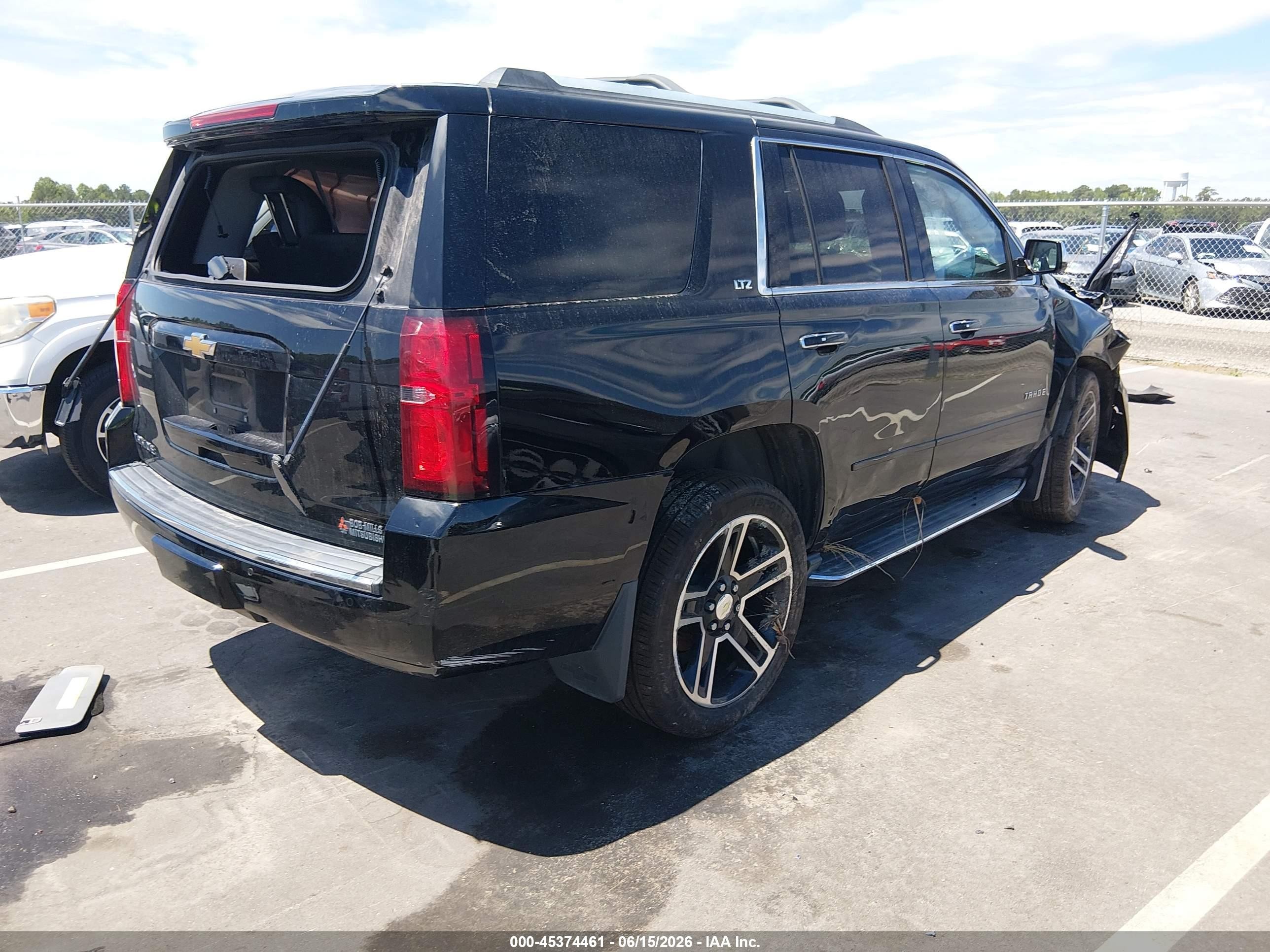 2015 Chevrolet Tahoe Ltz Black vin: 1GNSKCKC7FR683161