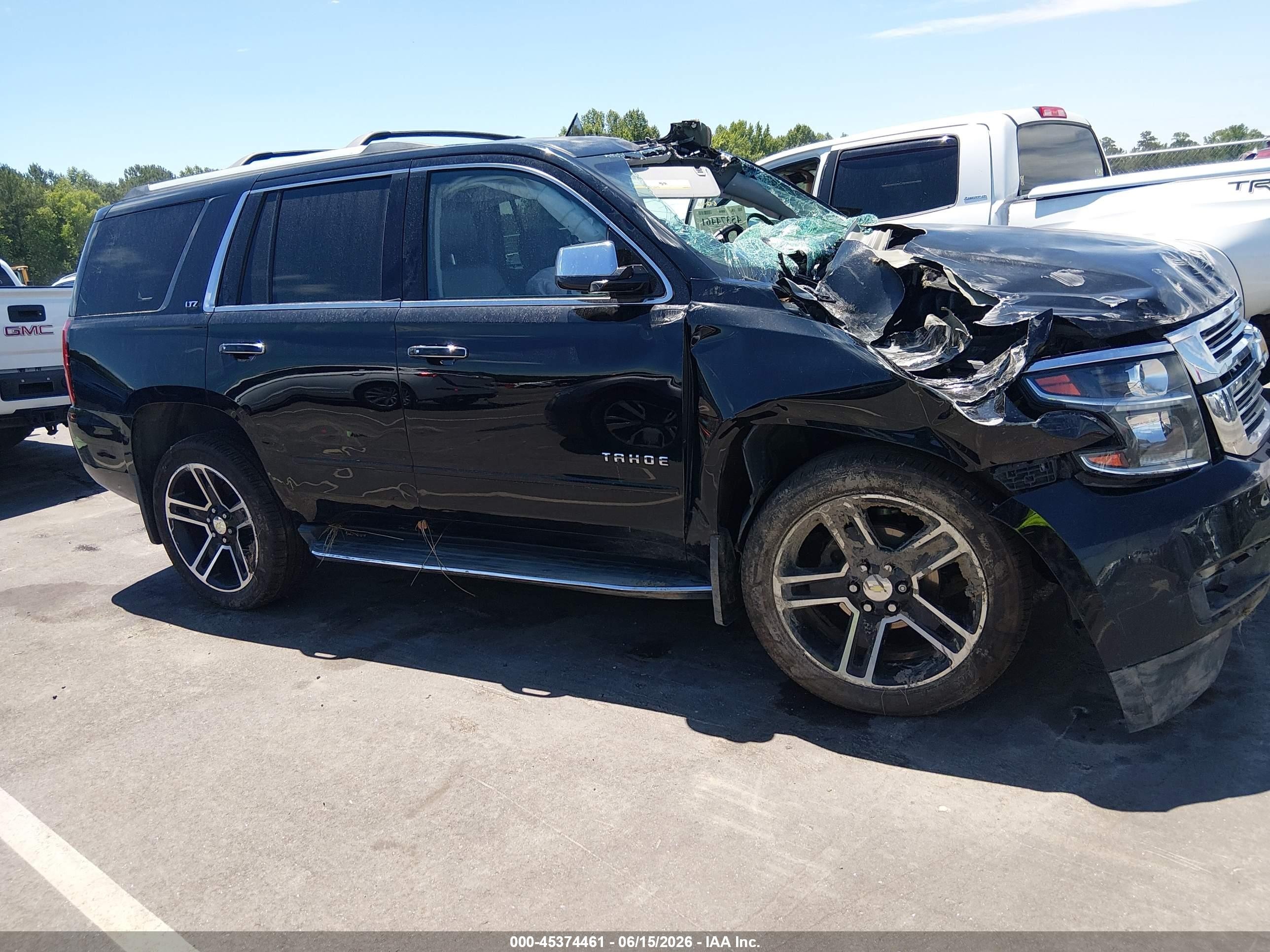 2015 Chevrolet Tahoe Ltz Black vin: 1GNSKCKC7FR683161