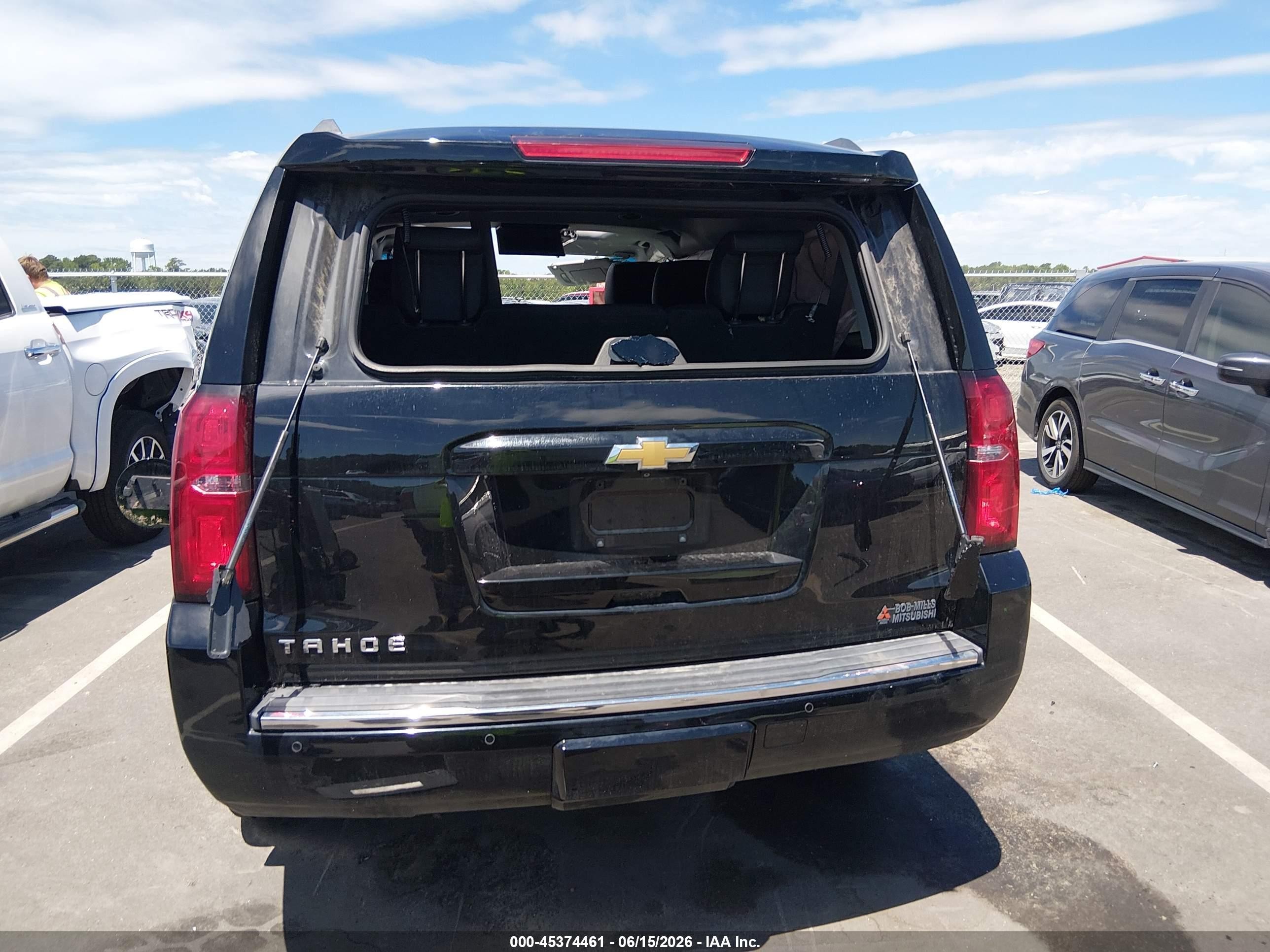 2015 Chevrolet Tahoe Ltz Black vin: 1GNSKCKC7FR683161