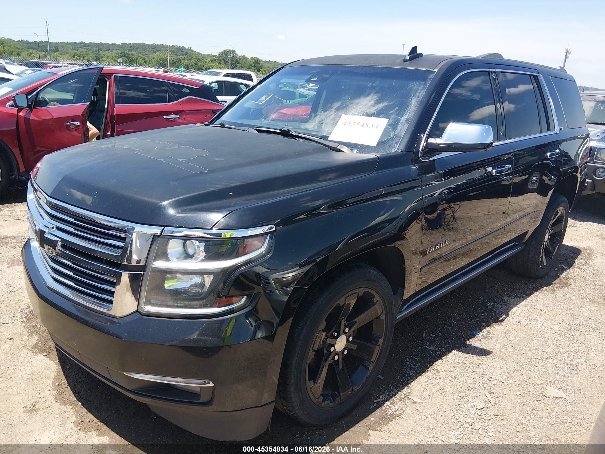 2015 Chevrolet Tahoe Ltz Черный vin: 1GNSKCKC7FR684035