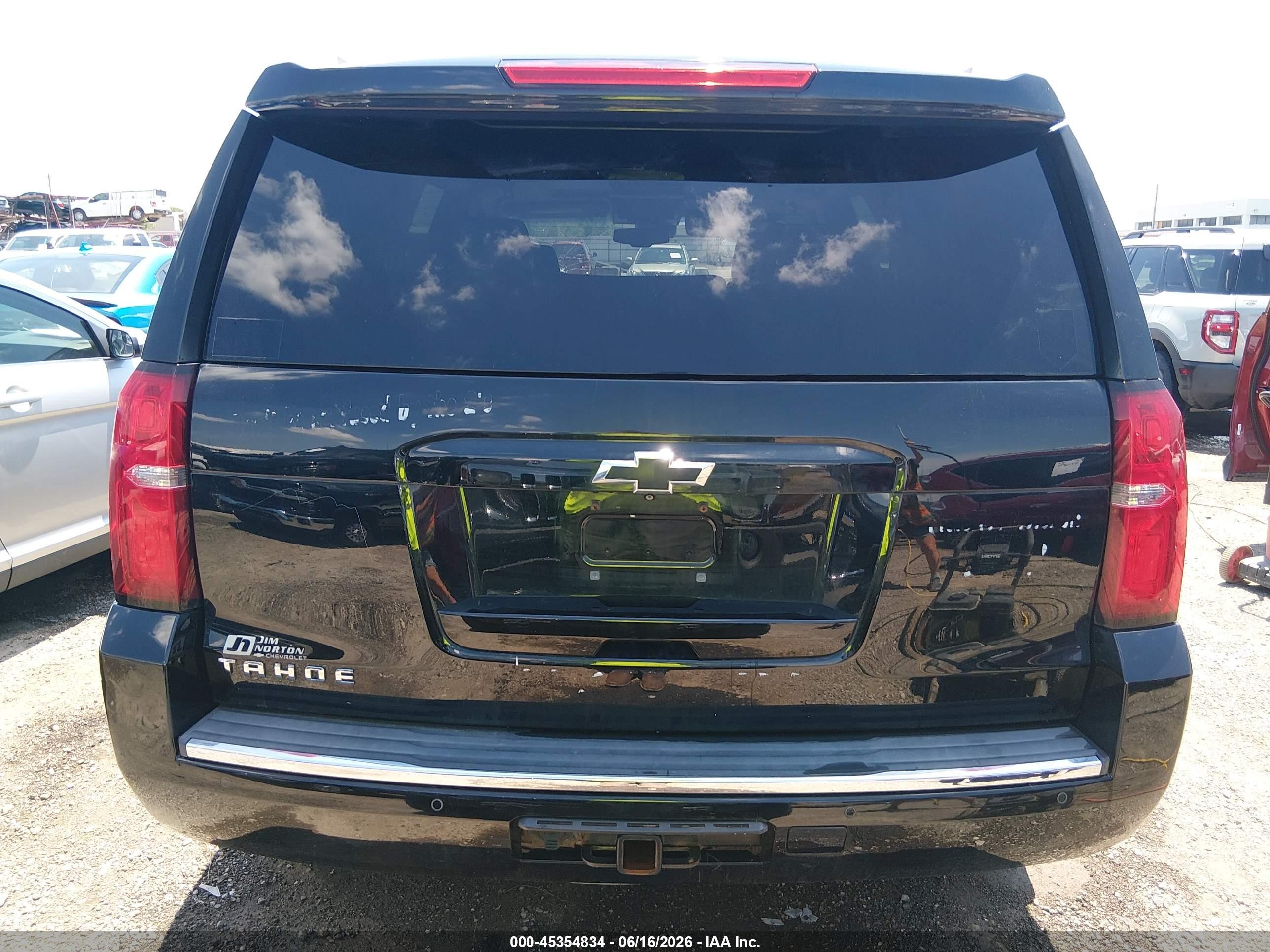 2015 Chevrolet Tahoe Ltz Черный vin: 1GNSKCKC7FR684035